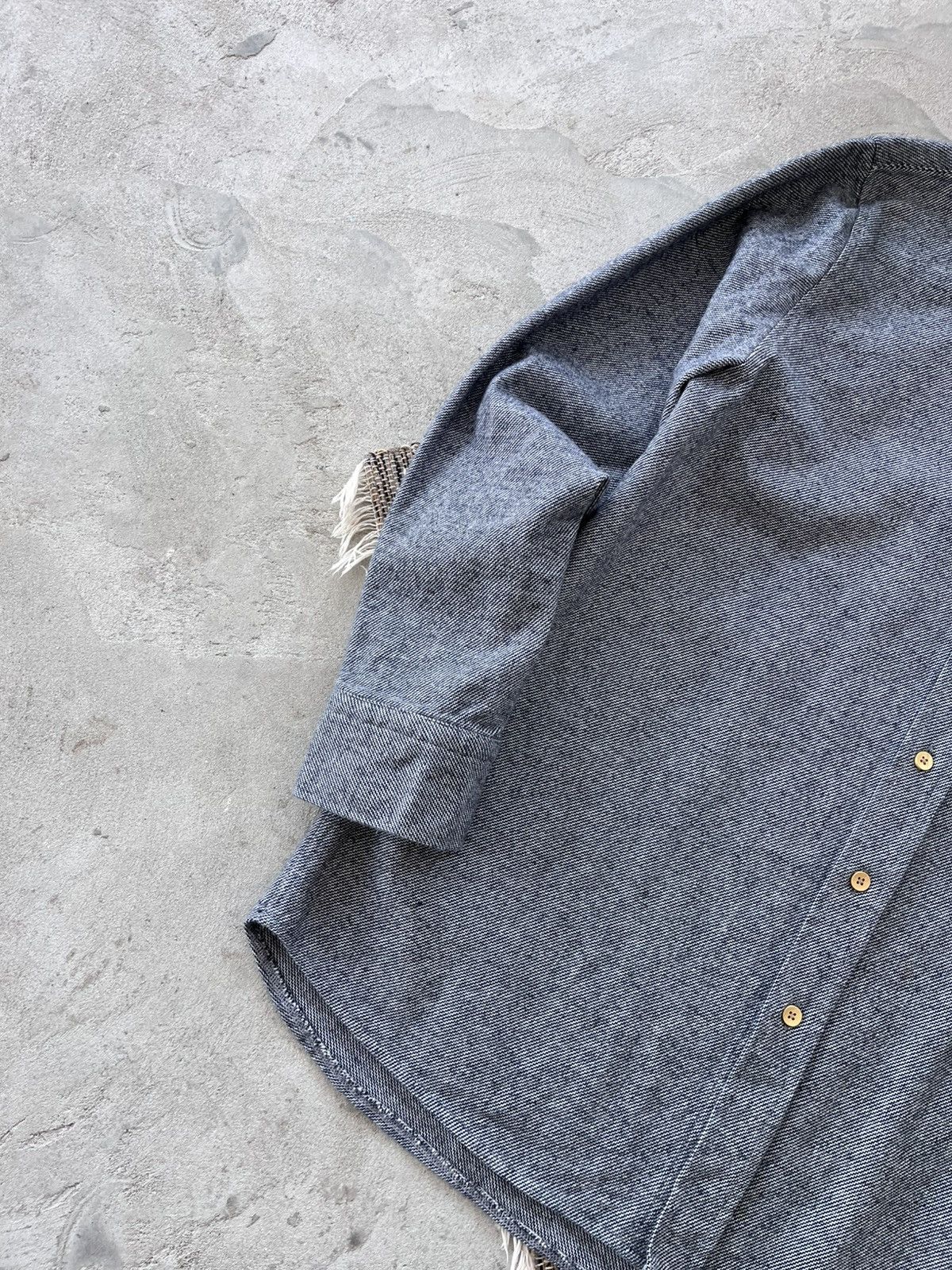 Carhartt Vintage Jam Industries Grey Denim Shirt Overshirt Avantgarde Size US XL / EU 56 / 4 - 2 Thumbnail