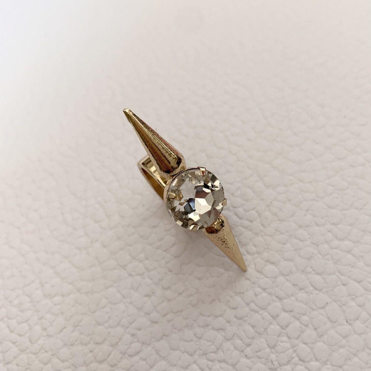 Jewelry Double spike crystal ring Size ONE SIZE - 11 Thumbnail