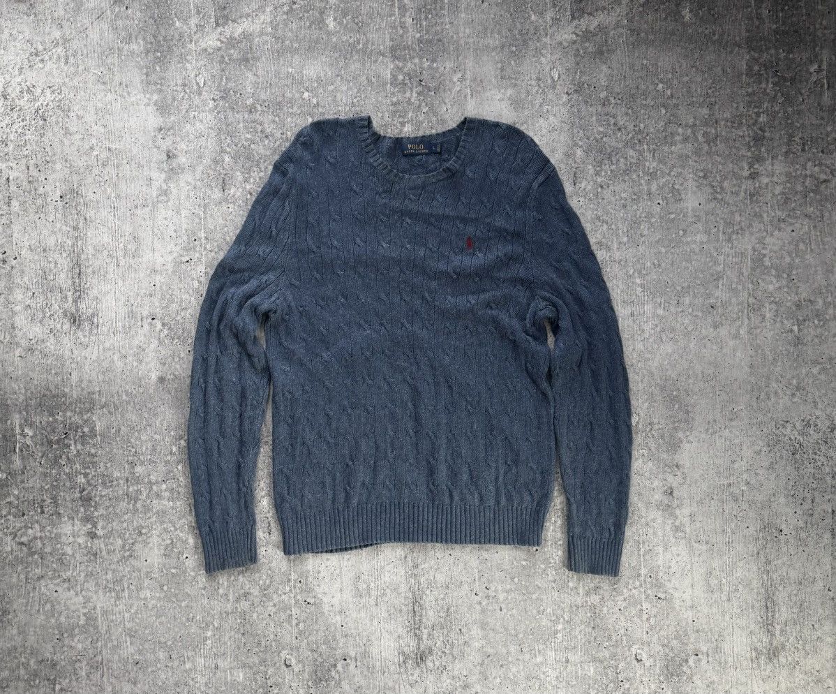 Polo Ralph Lauren Polo Ralph Lauren Cable knitwear sweater Vintage Size L Size US L / EU 52-54 / 3 - 1 Thumbnail