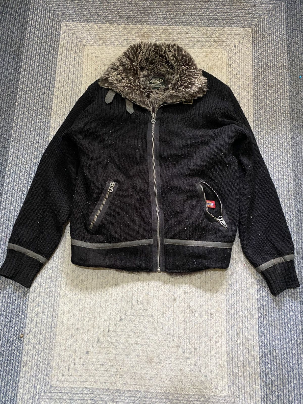 Dickies Dickies Bomber Knit Jacket Fluffy Furr Inner Size US L / EU 52-54 / 3 - 2 Thumbnail