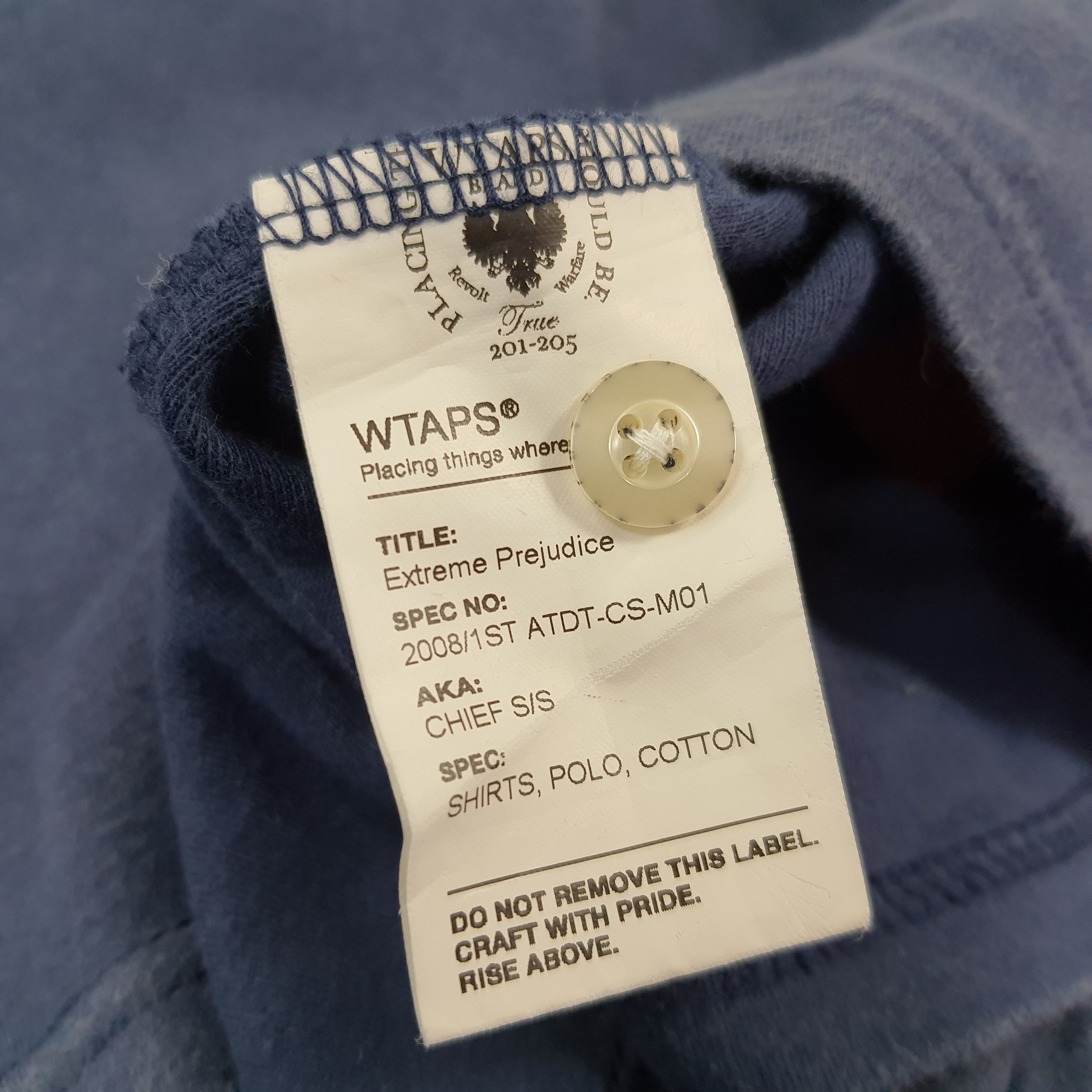 Japanese Brand × Vintage × Wtaps Vintage WTAPS 23 Japanese Streetwear Brand Polo Shirt Size US L / EU 52-54 / 3 - 10 Thumbnail