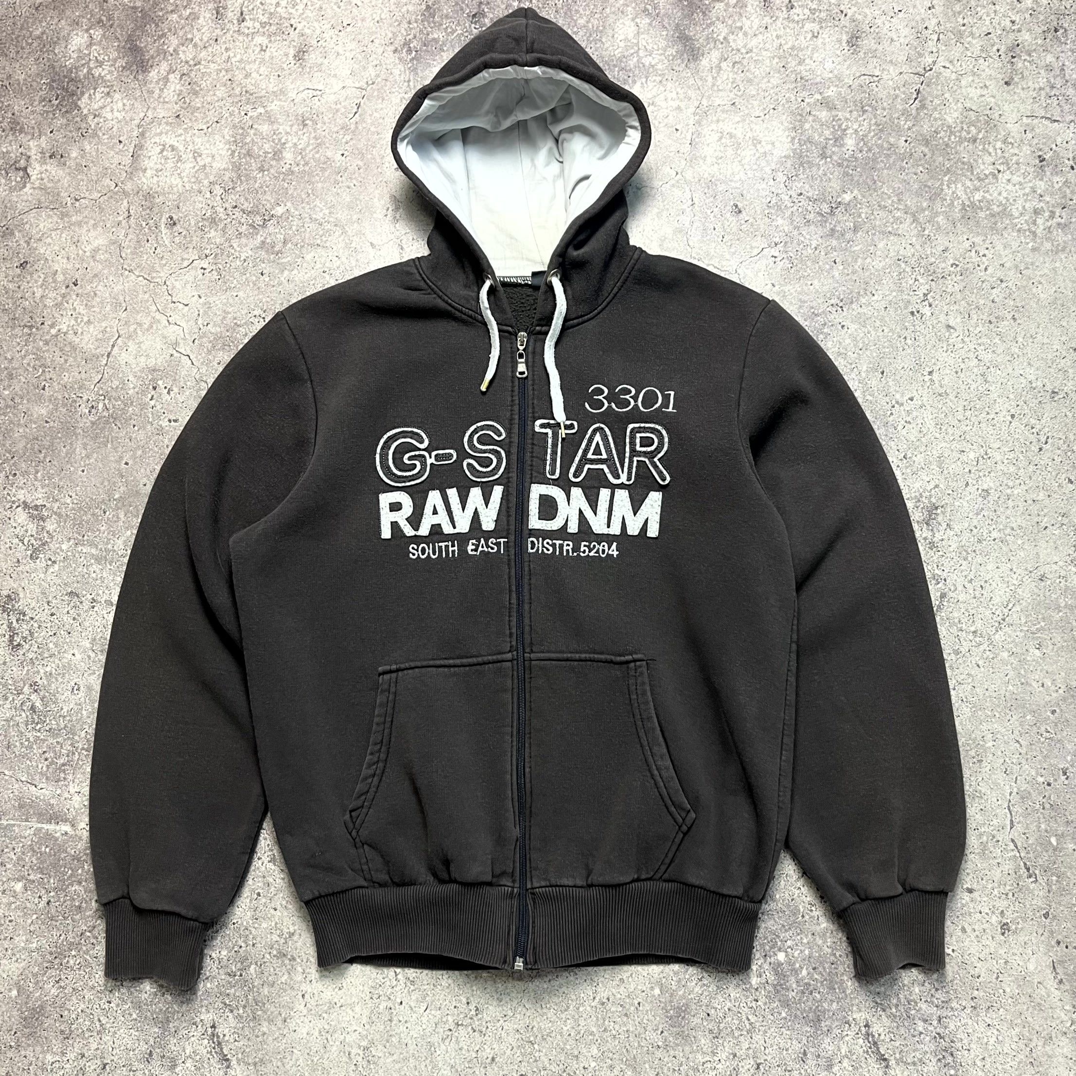 G-Star Y2K G-Star Raw Full Zip Big Logo Brown Hoodie Size L Size US L / EU 52-54 / 3 - 1 Thumbnail