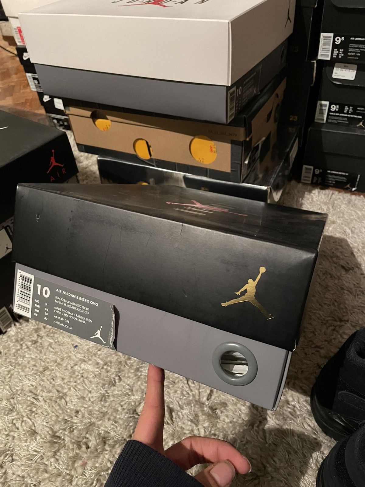 Jordan Brand Jordan 8 OVO Black Size US 10 / EU 43 - 9 Thumbnail
