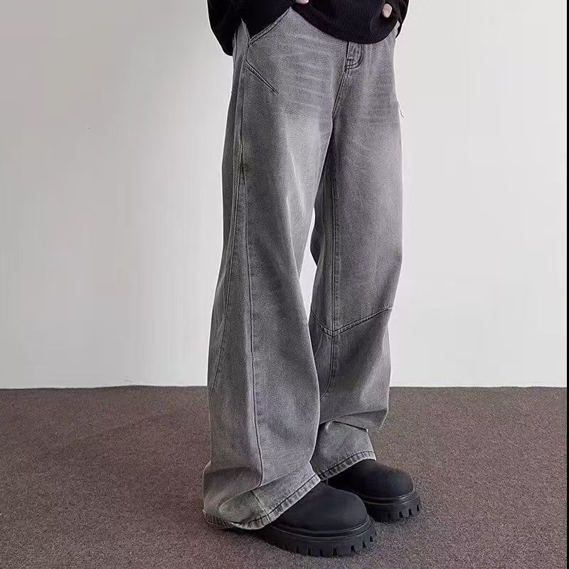 Vintage Men's street washed vintage straight jeans y2k Size US 32 / EU 48 - 1 Thumbnail