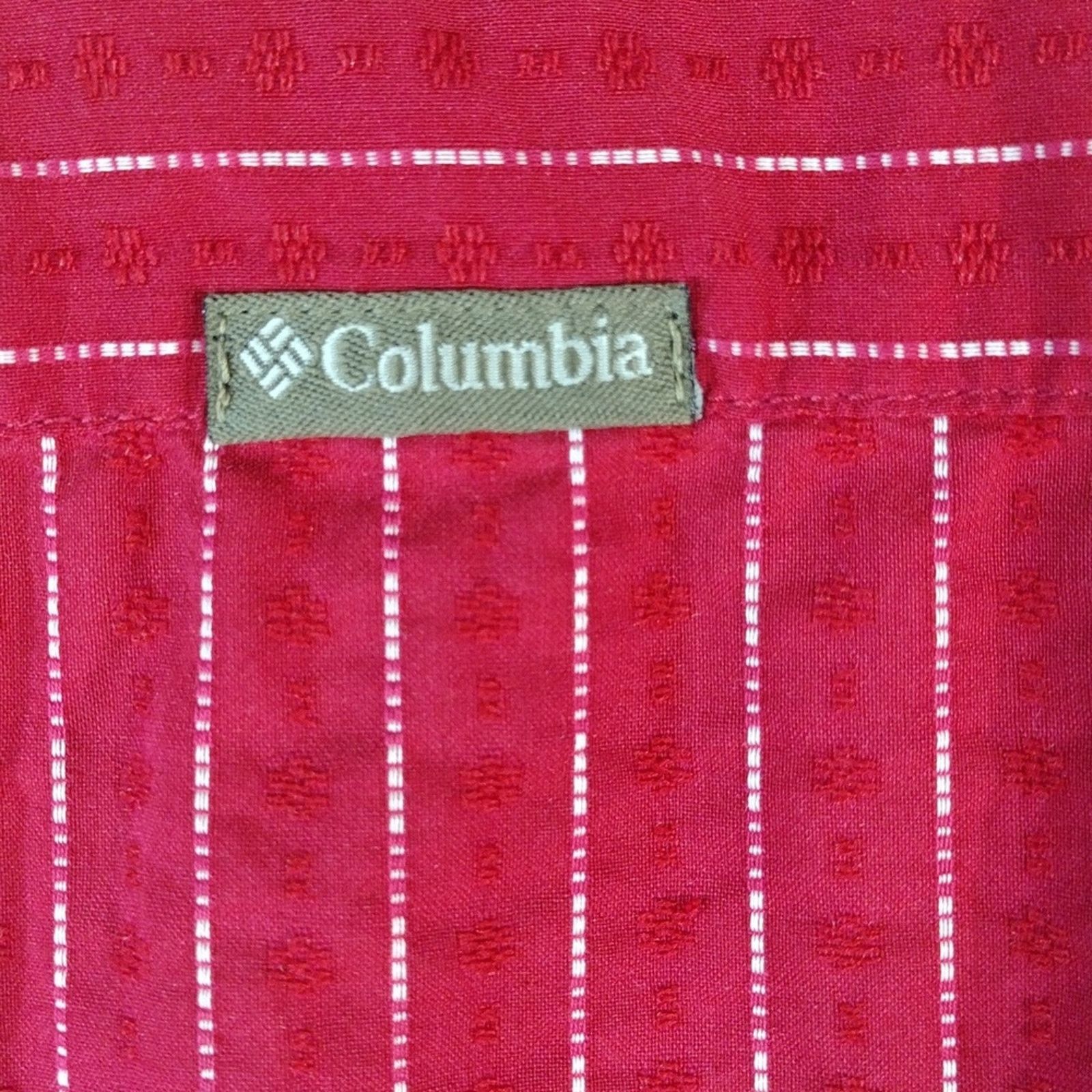 Columbia Columbia Red Stripes Plus Size Cotton Lightweight Shirt Size XXL / US 16-18 / IT 52-54 - 3 Thumbnail
