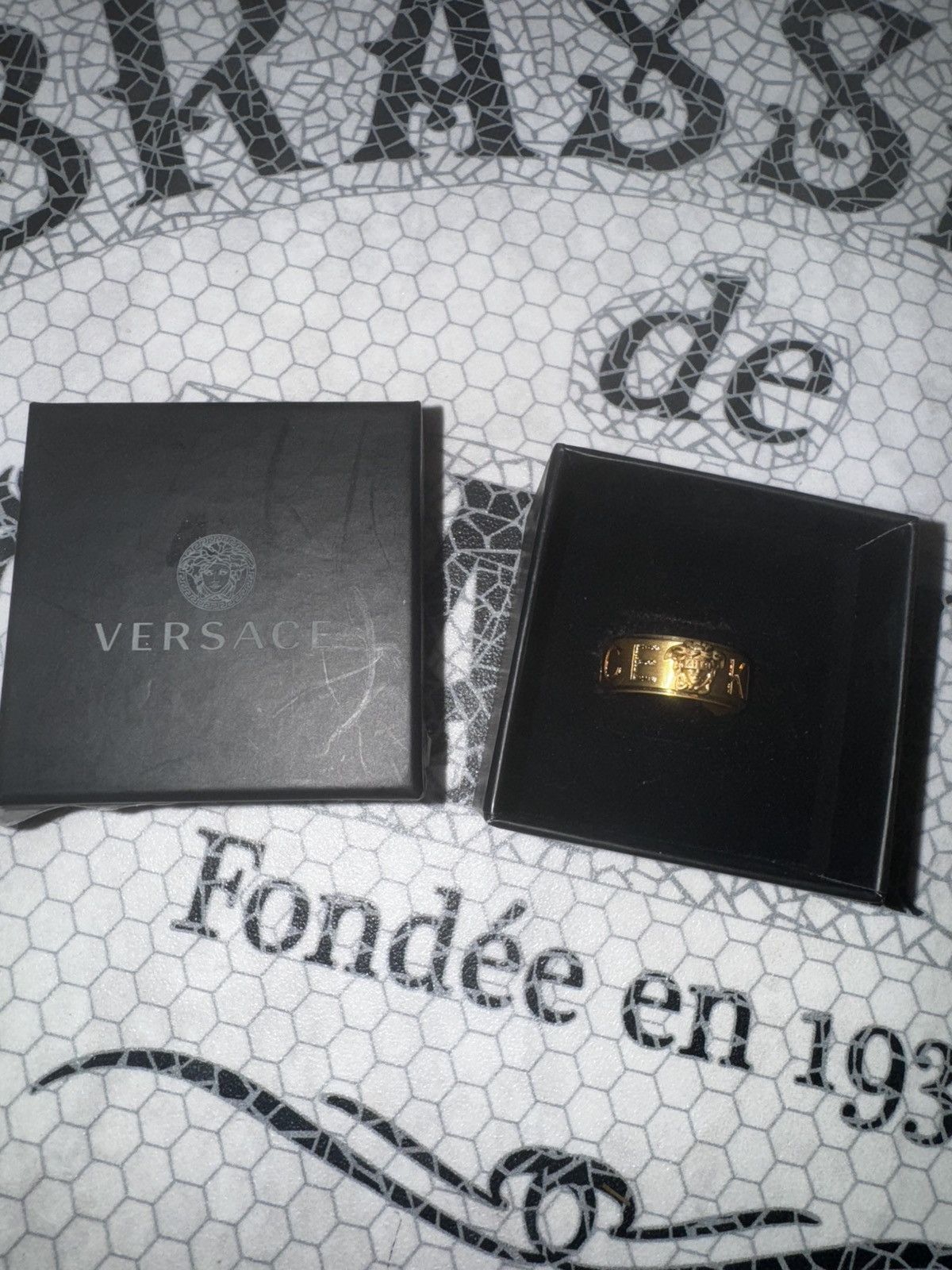 Kith × Versace Kith X Versace Medusa Ring | Grailed