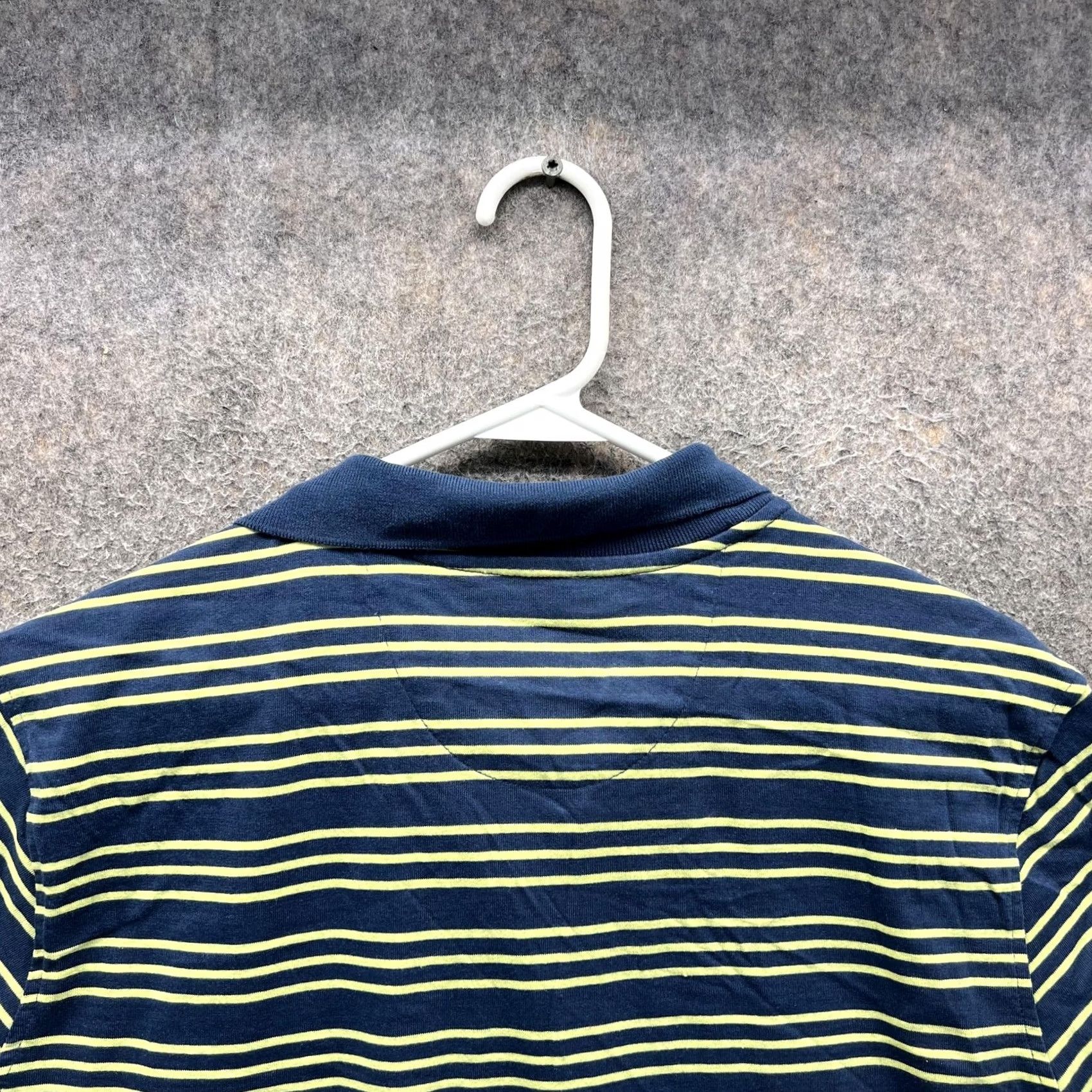 Vintage Margaritaville Polo Shirt Mens Large Blue Stripe Palm Tree Logo Beach Casual Shirt Size US L / EU 52-54 / 3 - 3 Thumbnail