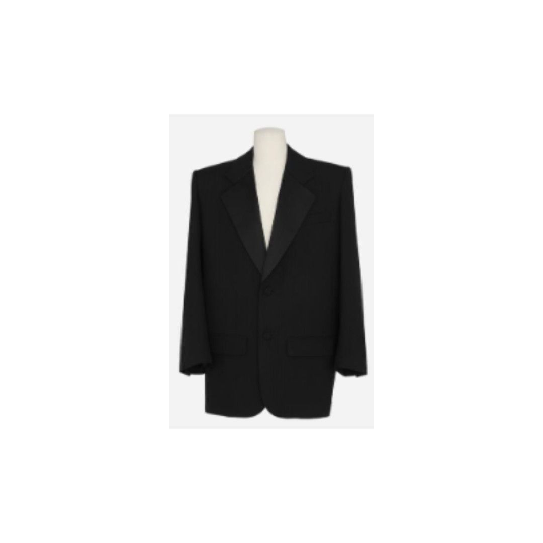 Saint Laurent Paris o1la1rc1a1225 782775 Ww Veste m Tuxedo Rayure Jacket in Noir Size US S / EU 44-46 / 1 - 2 Thumbnail