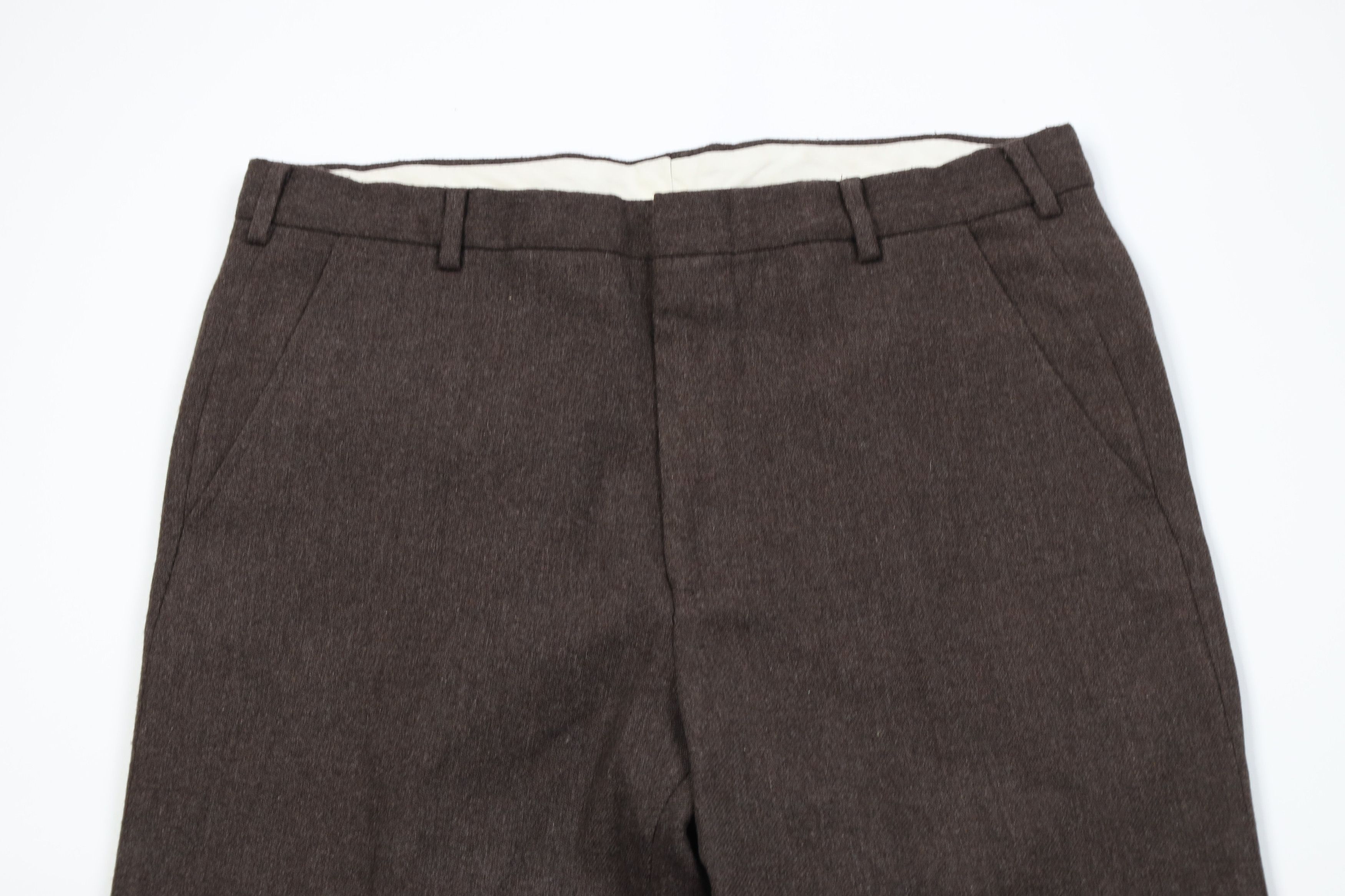 Vintage Vintage 70s Streetwear Tweed Flared Wide Leg Chino Pants USA Size US 34 / EU 50 - 2 Thumbnail