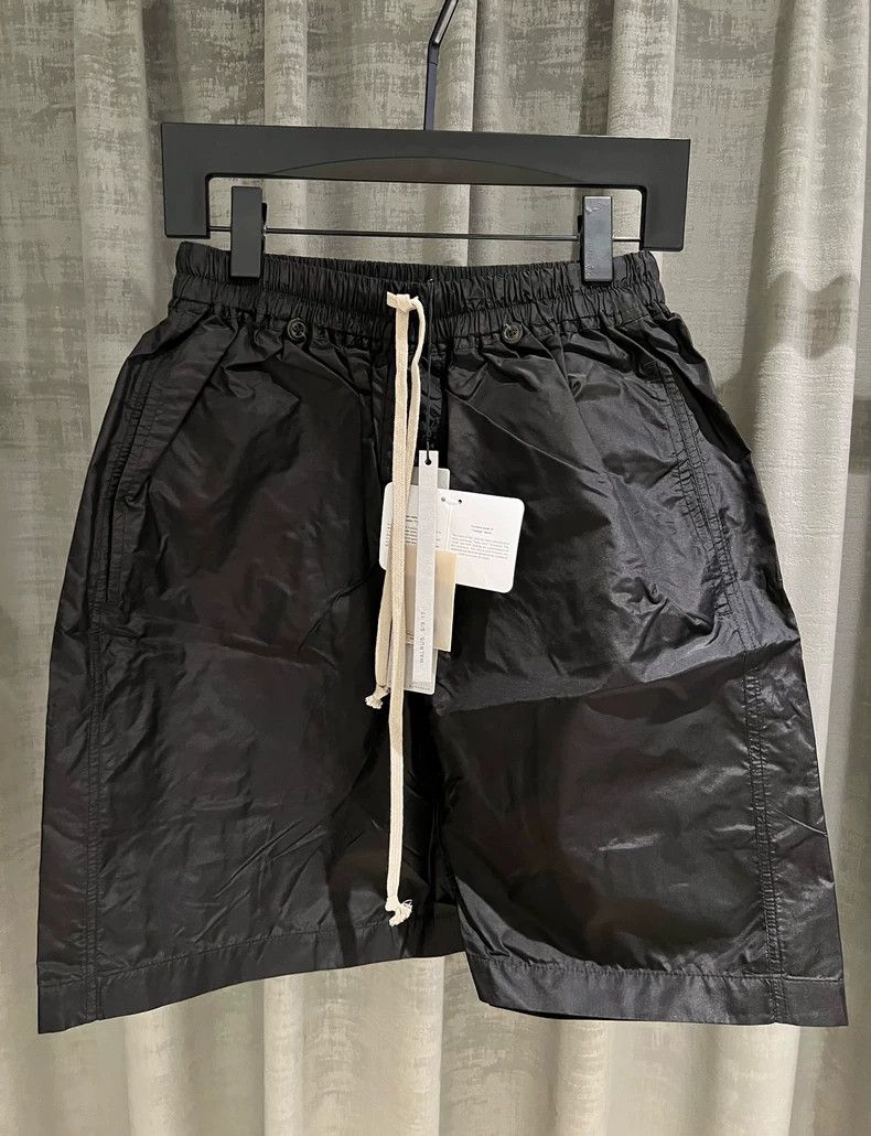 Rick Owens Black Lightweight Summer Drop-Crotch Shorts Size US 31 - 1 Thumbnail