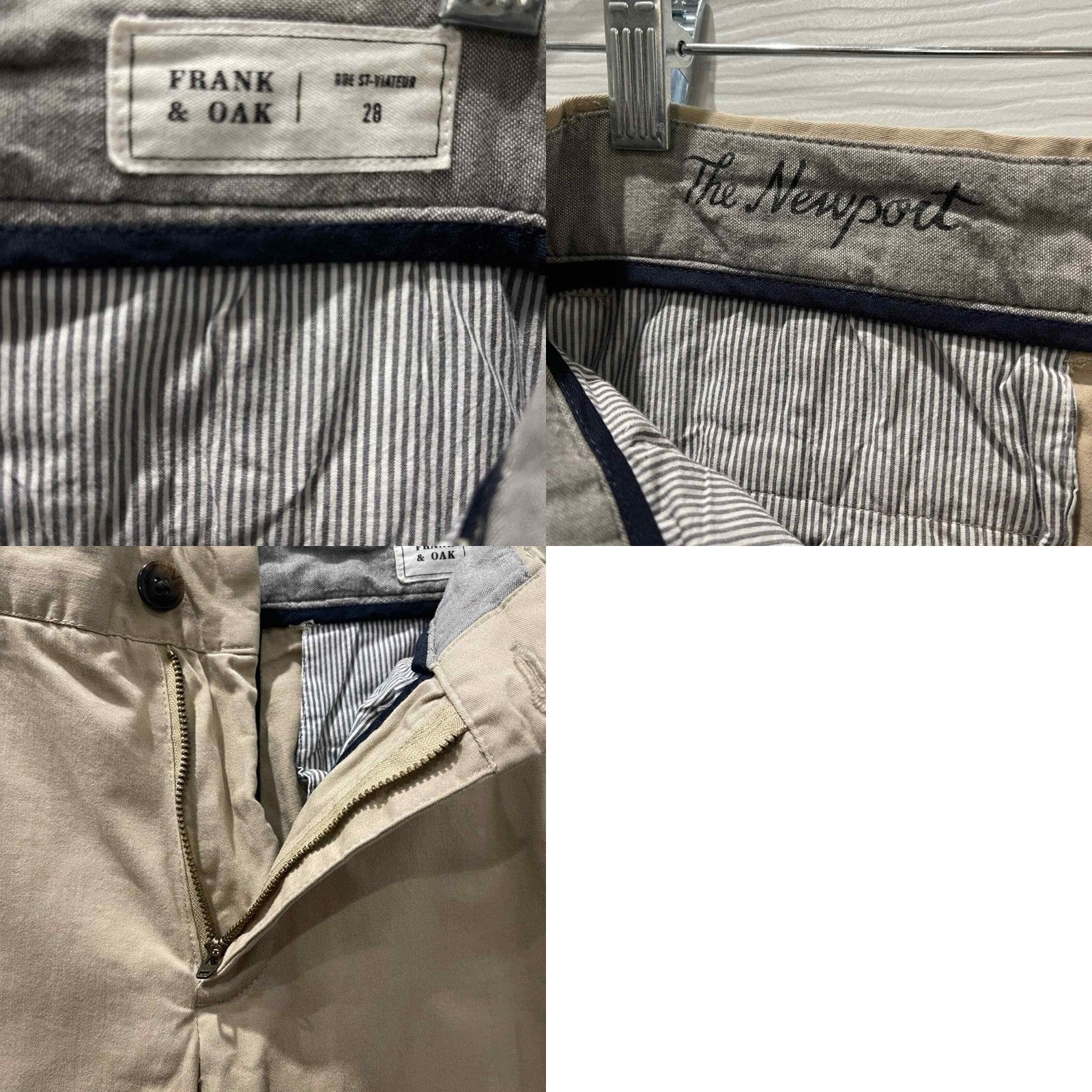 Vintage Frank & Oak Womens Pants Regular Size 6 28in Tan Straight Rise Mid"} Size 28" / US 6 / IT 42 - 8 Thumbnail
