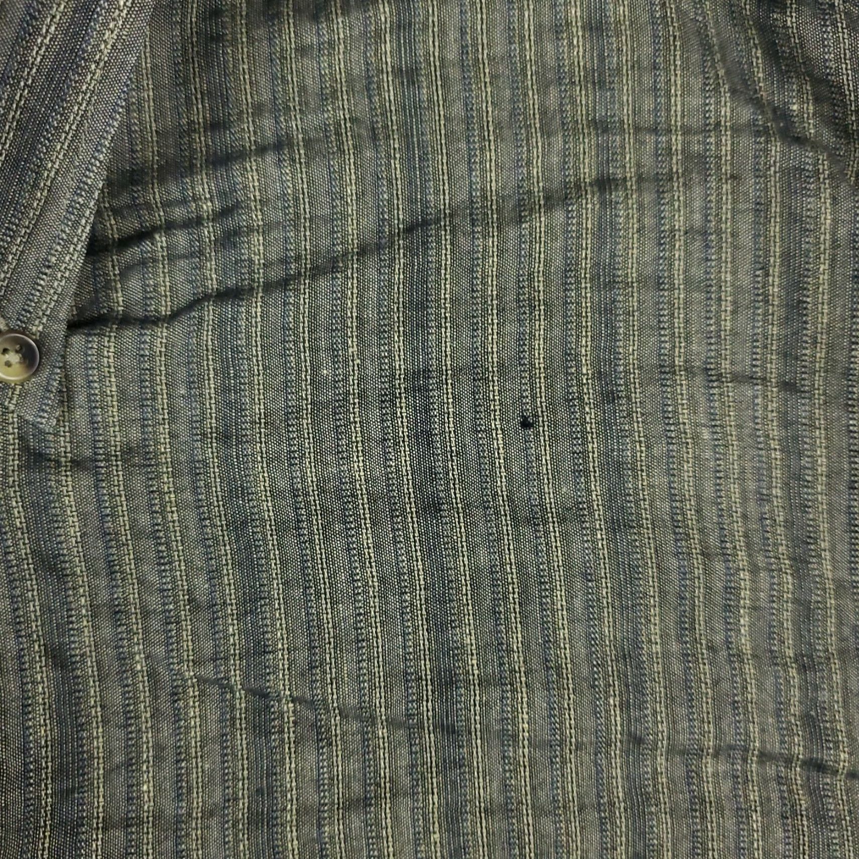 Vintage VINTAGE Haupt Germany Gray Striped Shirt Men 17.5 Regular Button-Down Collar Long Sleeve Mens Size 17.5 Gray Striped Button-Up Shirt Germany Men Size US XL / EU 56 / 4 - 4 Thumbnail