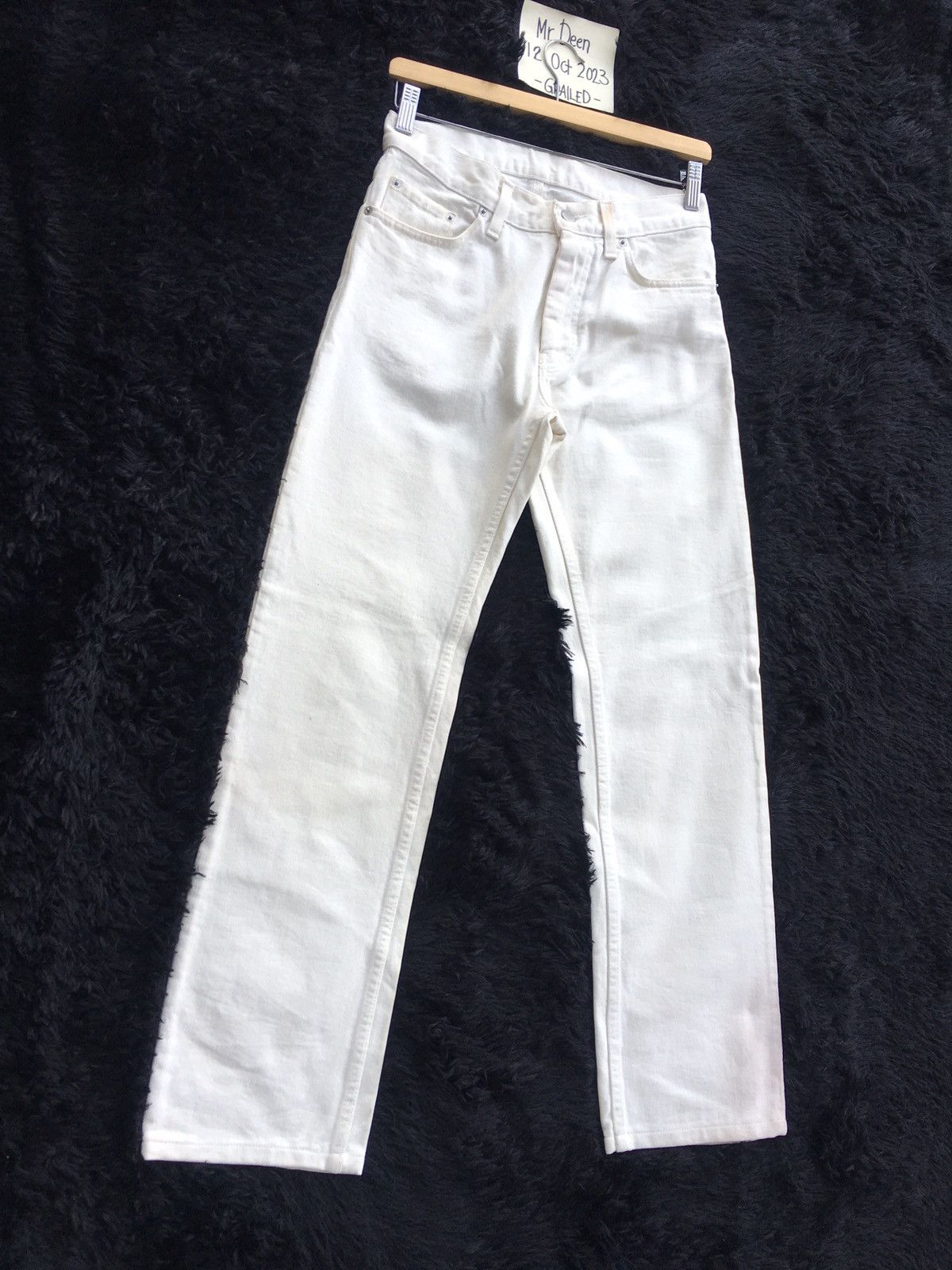 Helmut Lang Rare Vintage Helmut Lang White Denim/ Jeans Classic Cut Size US 28 / EU 44 - 2 Thumbnail