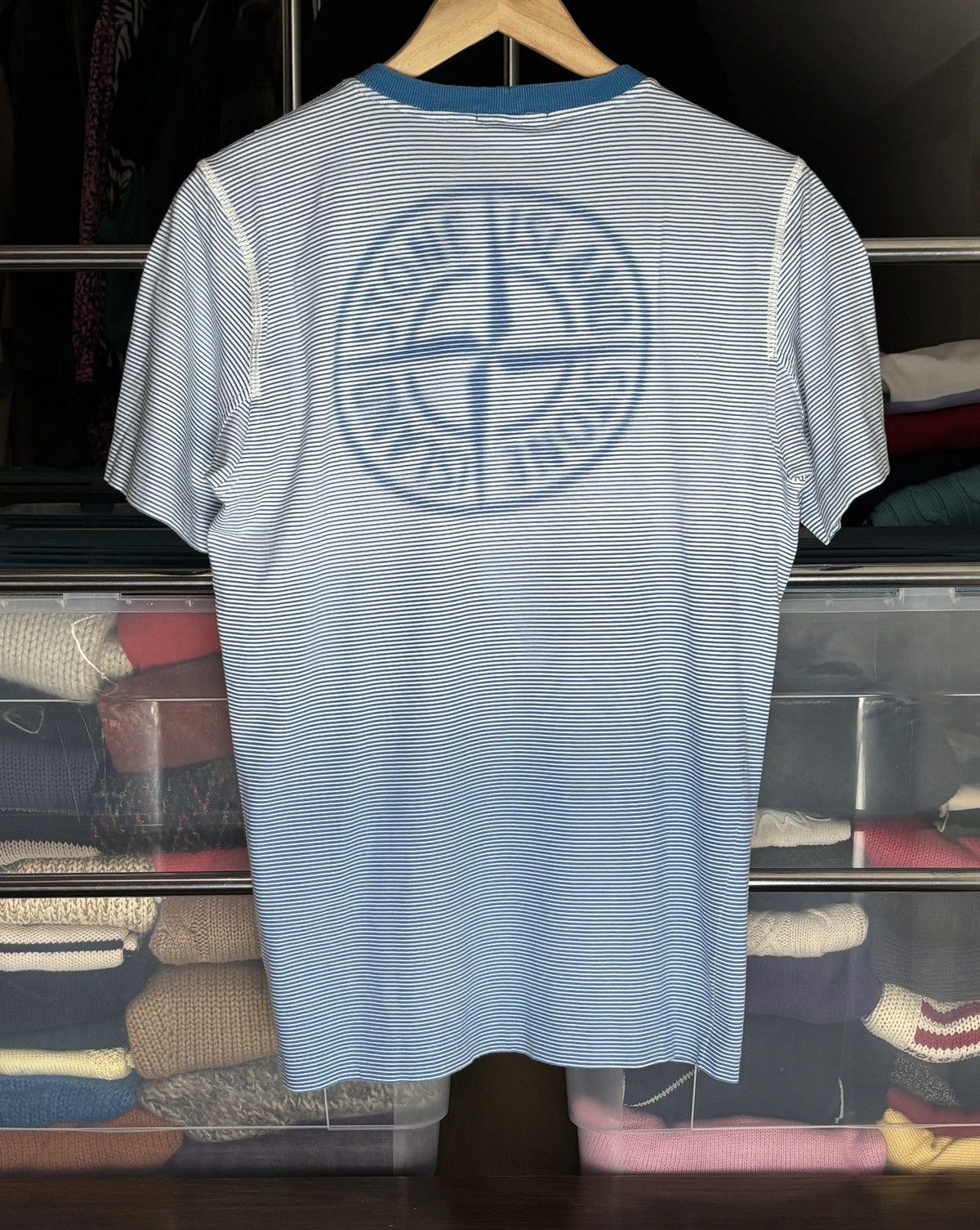 Stone Island Stone Island Junior Striped T-Shirt Size US XS / EU 42 / 0 - 5 Thumbnail