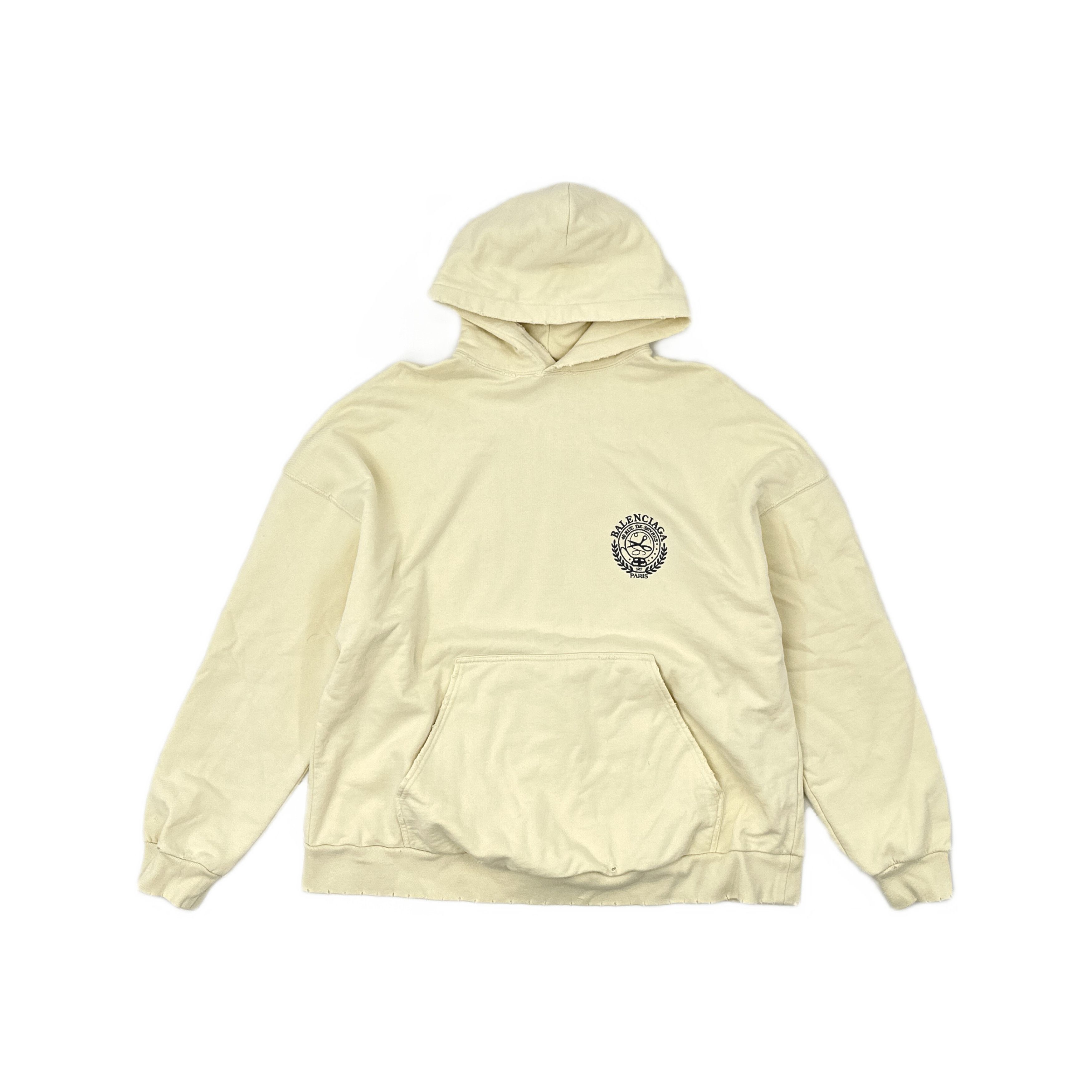 Balenciaga Balenciaga Crest Logo Hoodie Yellow Size S Size US S / EU 44-46 / 1 - 1 Thumbnail