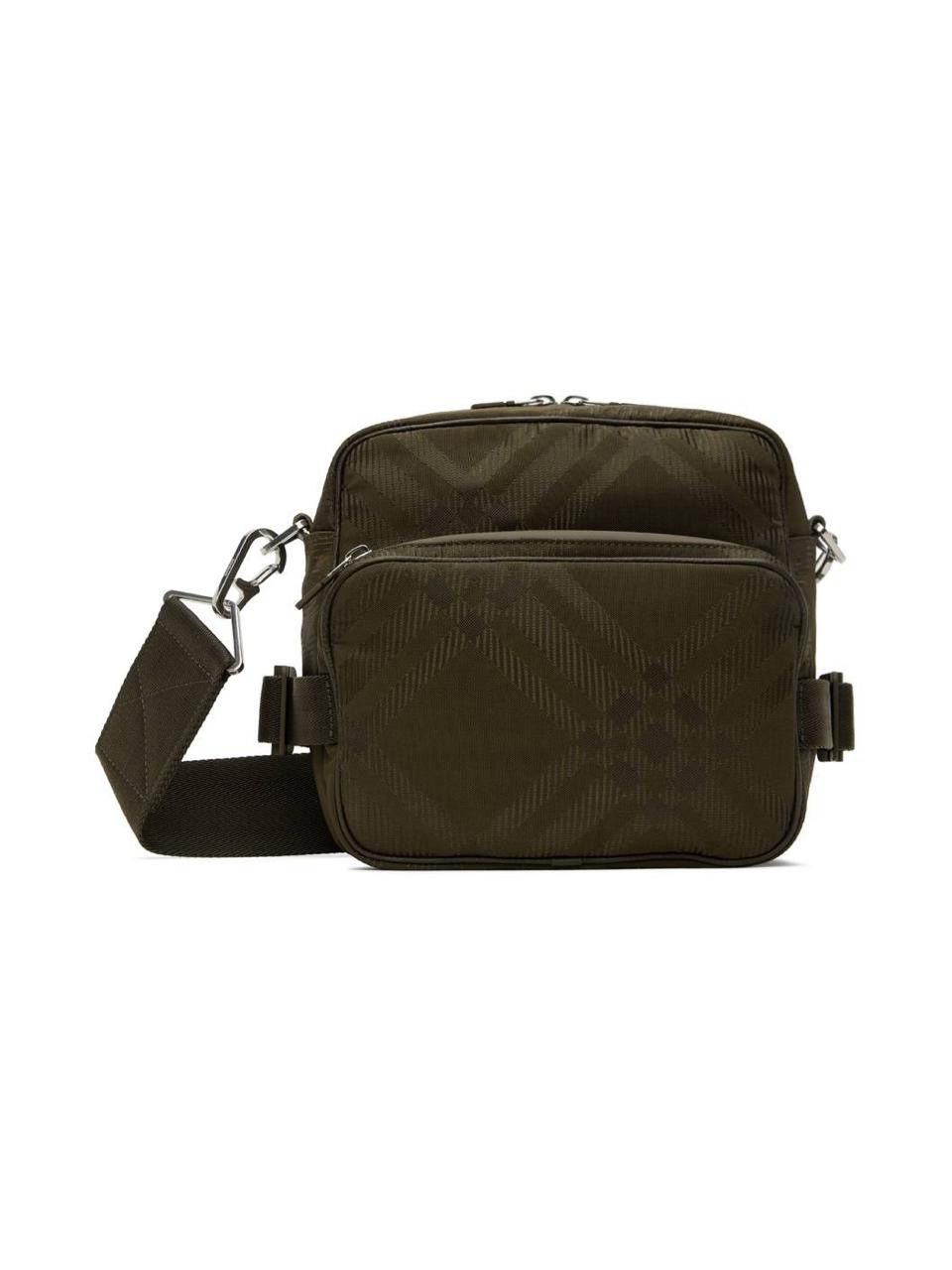 Burberry Burberry Checked Jacquard Zipped Shoulder Bag Size ONE SIZE - 1 Thumbnail