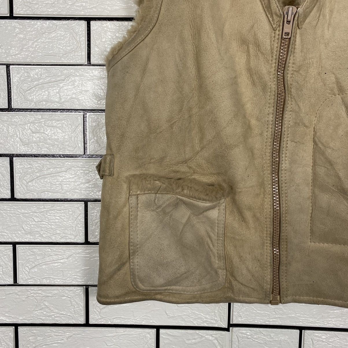 Japanese Brand 📌Vintage Blanket Shearling Leather Jacket Issey Miyake Size US M / EU 48-50 / 2 - 5 Thumbnail