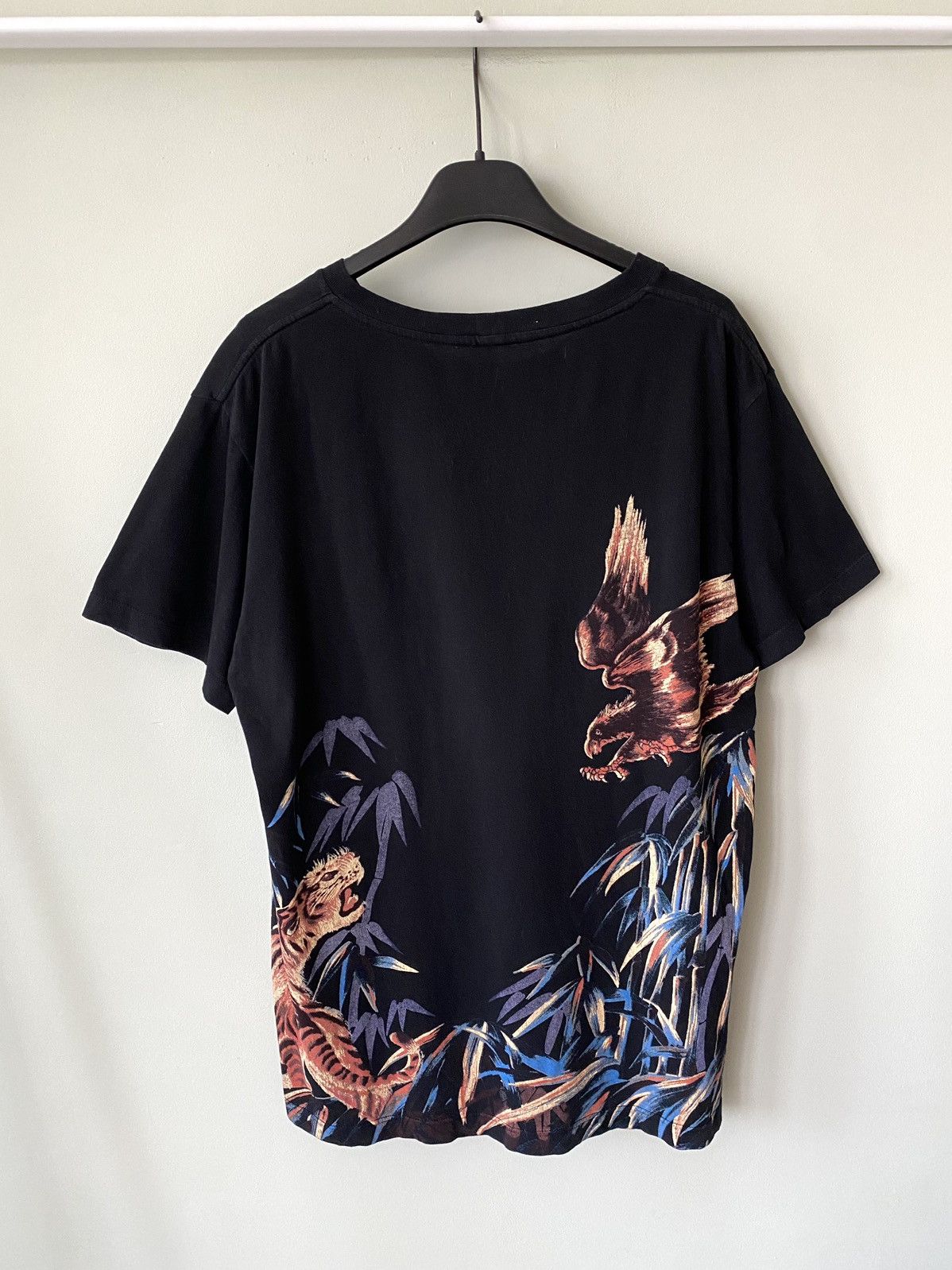 Saint Laurent Paris Saint Laurent Tiger Eagle T shirt Size US M / EU 48-50 / 2 - 2 Thumbnail