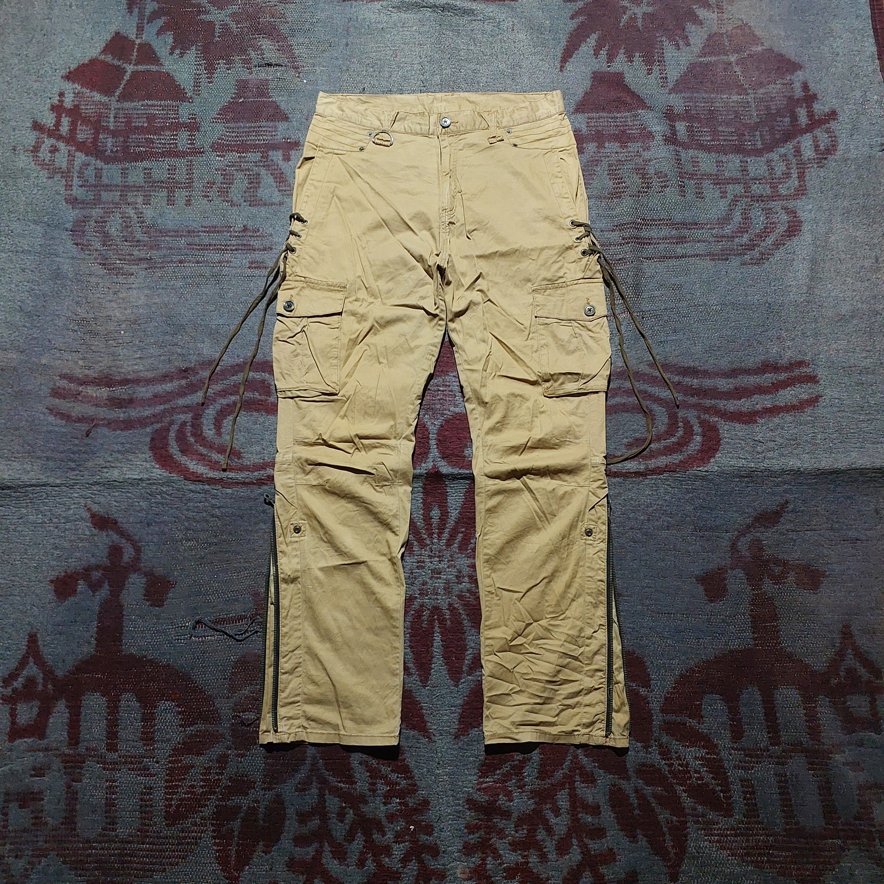 PPFM PPFM japanese zipp leg bondage cargo pants Size US 33 - 1 Thumbnail