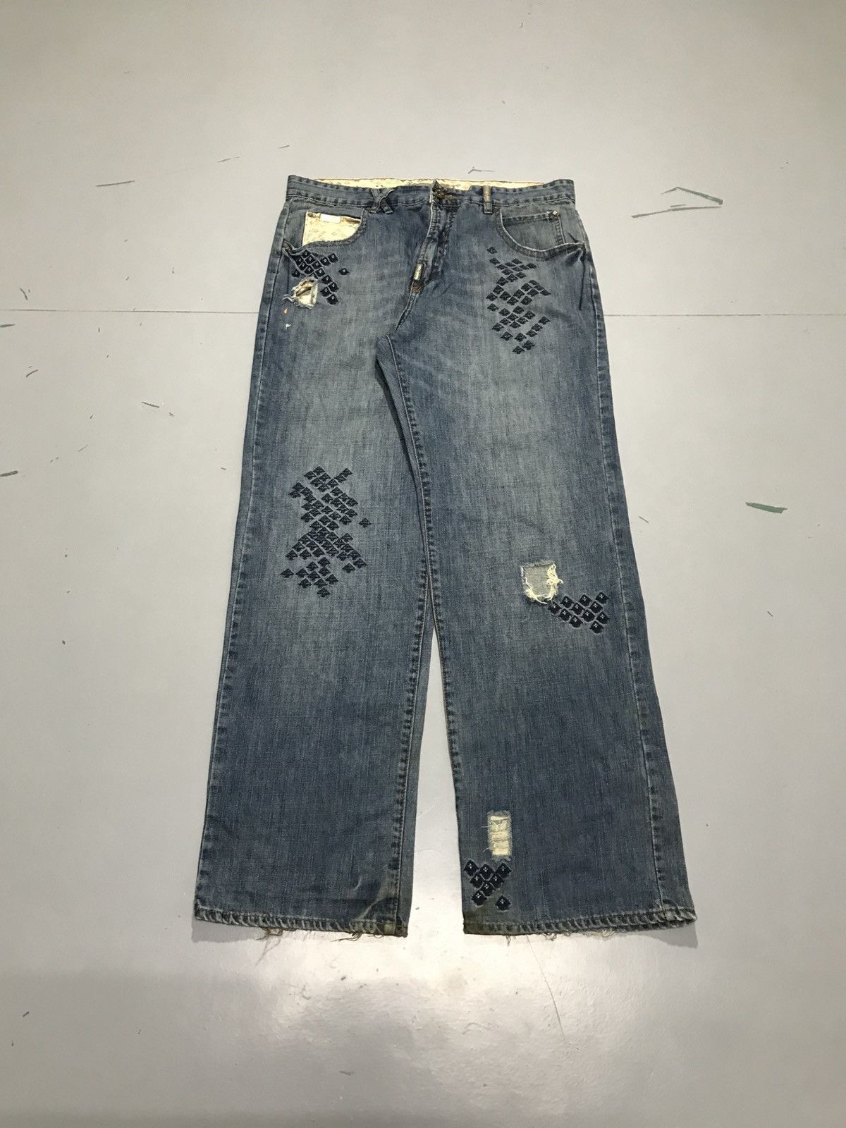Southpole Vintage Hiphop embroidered denim Size US 36 / EU 52 - 1 Thumbnail