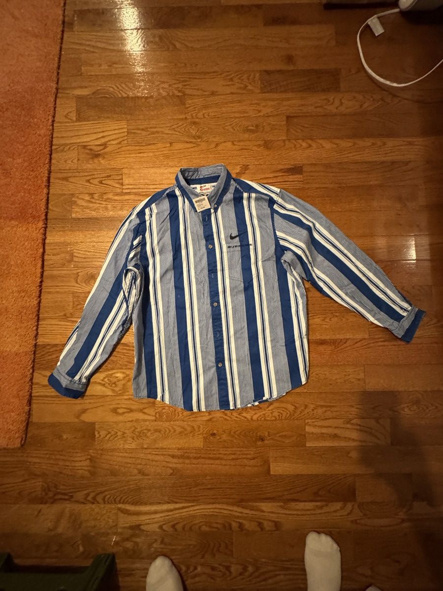 Supreme x Nike Striped Twill Shirt