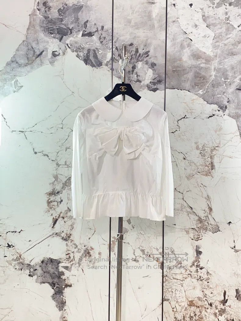 Comme des Garcons Comme Des Garcons White Peter Pan collar shirt Size M / US 6-8 / IT 42-44 - 1 Thumbnail