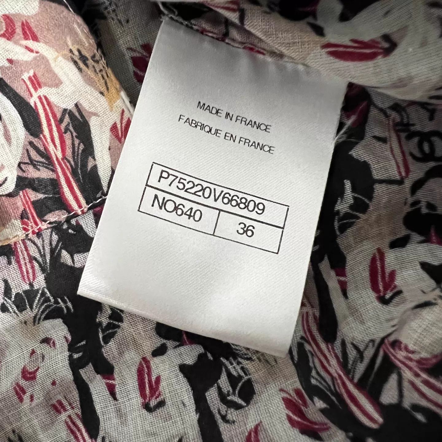 Chanel Chanel Pink All Over Floral Print Shirt 36 Mint Size XS / US 0-2 / IT 36-38 - 7 Thumbnail