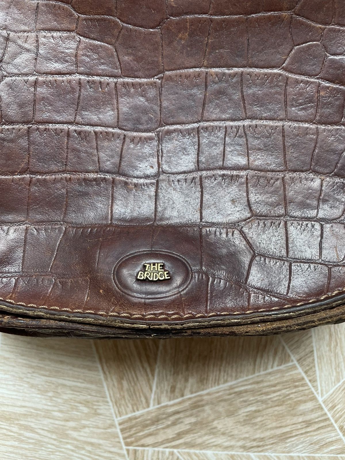 Vintage Archive Vintage Italy The Bridge Brown Leather Shoulder Bag Size ONE SIZE - 2 Thumbnail
