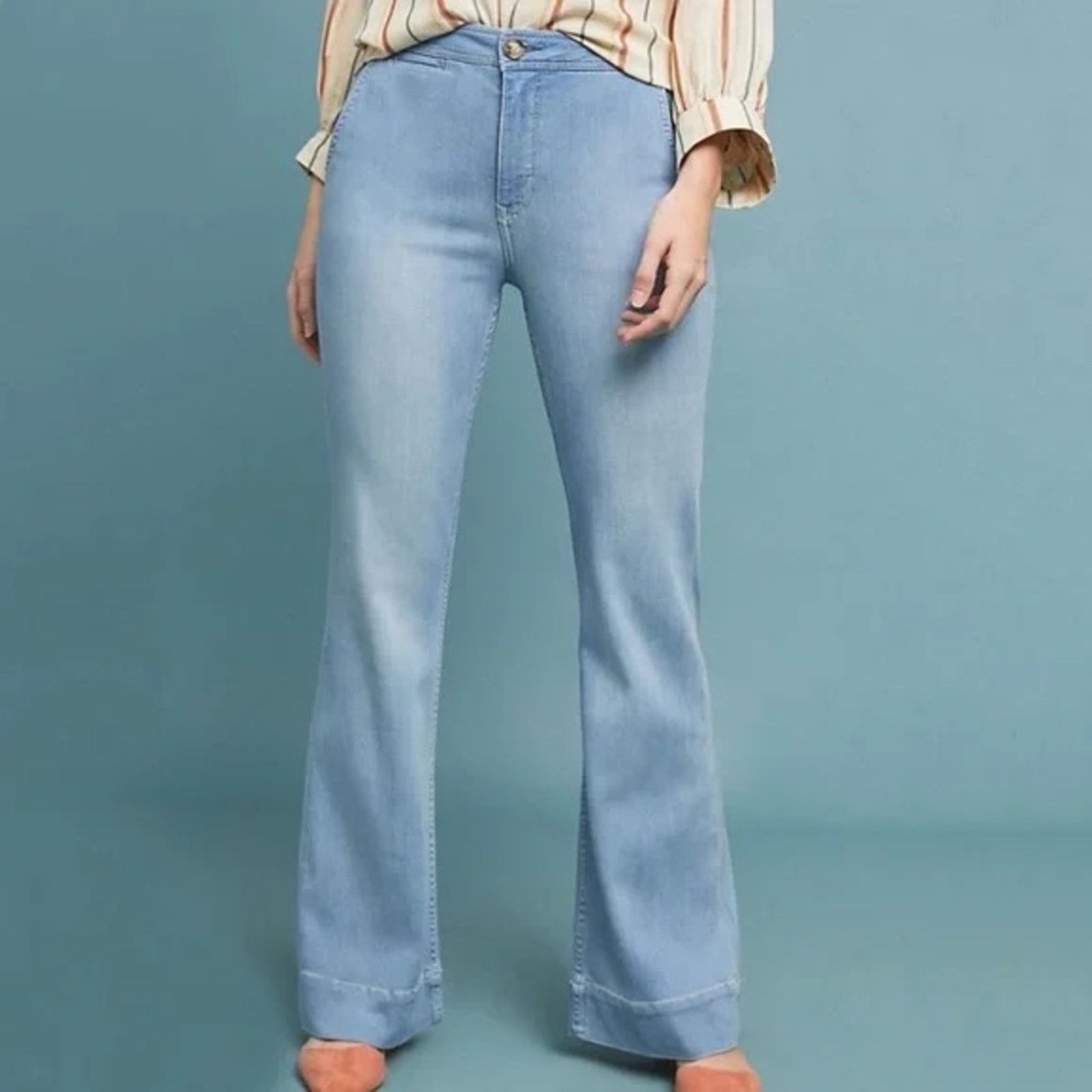 Anthropologie Anthropologie Pilcro High Rise Bootcut Denim Jeans Womens 26 Size 26" / US 2 / IT 38 - 1 Thumbnail
