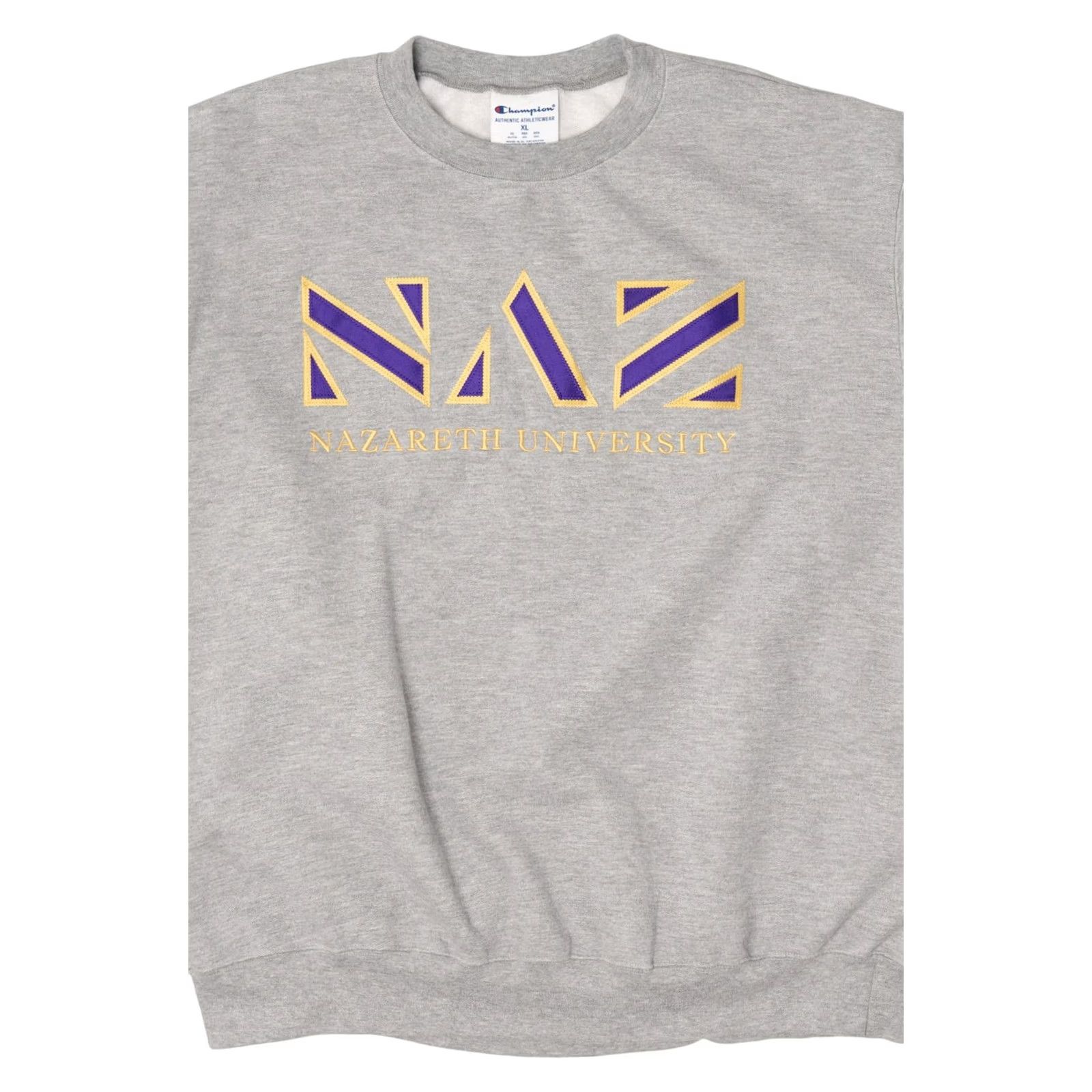 Champion VINTAGE NAZ Nazareth University Sweatshirt Shirt Regular Gray XL Mens Size US XL / EU 56 / 4 - 5 Thumbnail
