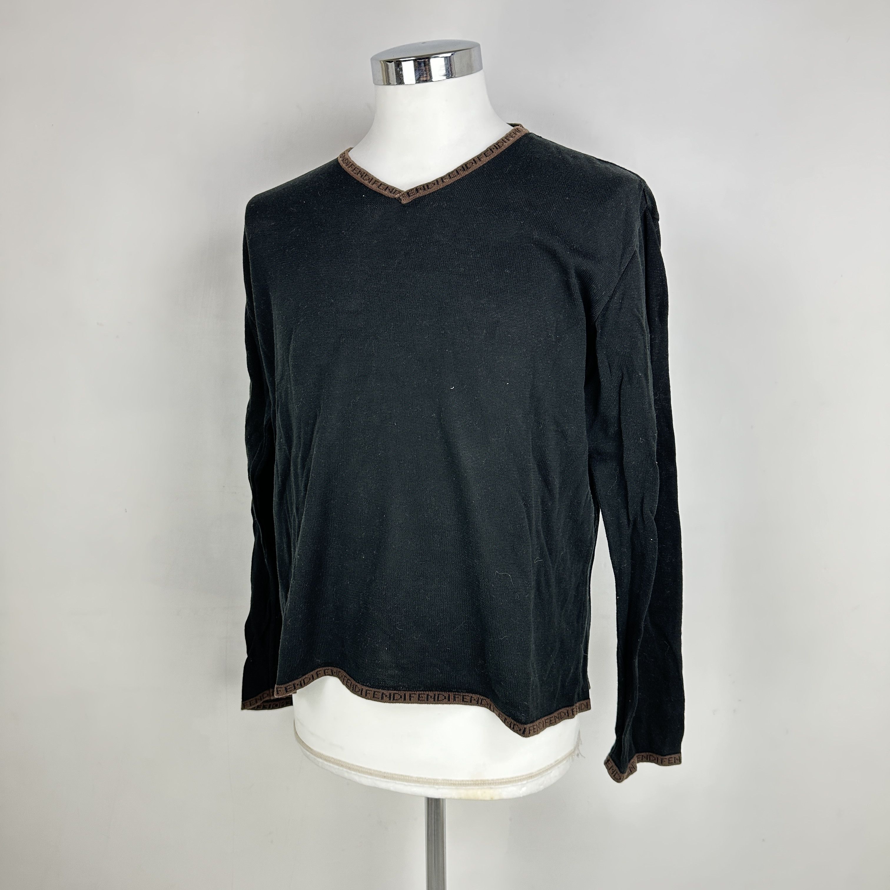 Fendi Maglione Fendi Lana Monogram – 52 Size US L / EU 52-54 / 3 - 1 Thumbnail
