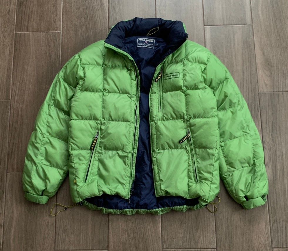 Pre-owned Polo Ralph Lauren X Vintage Polo Sport Ralph Laurent Puffer Jacket In Green