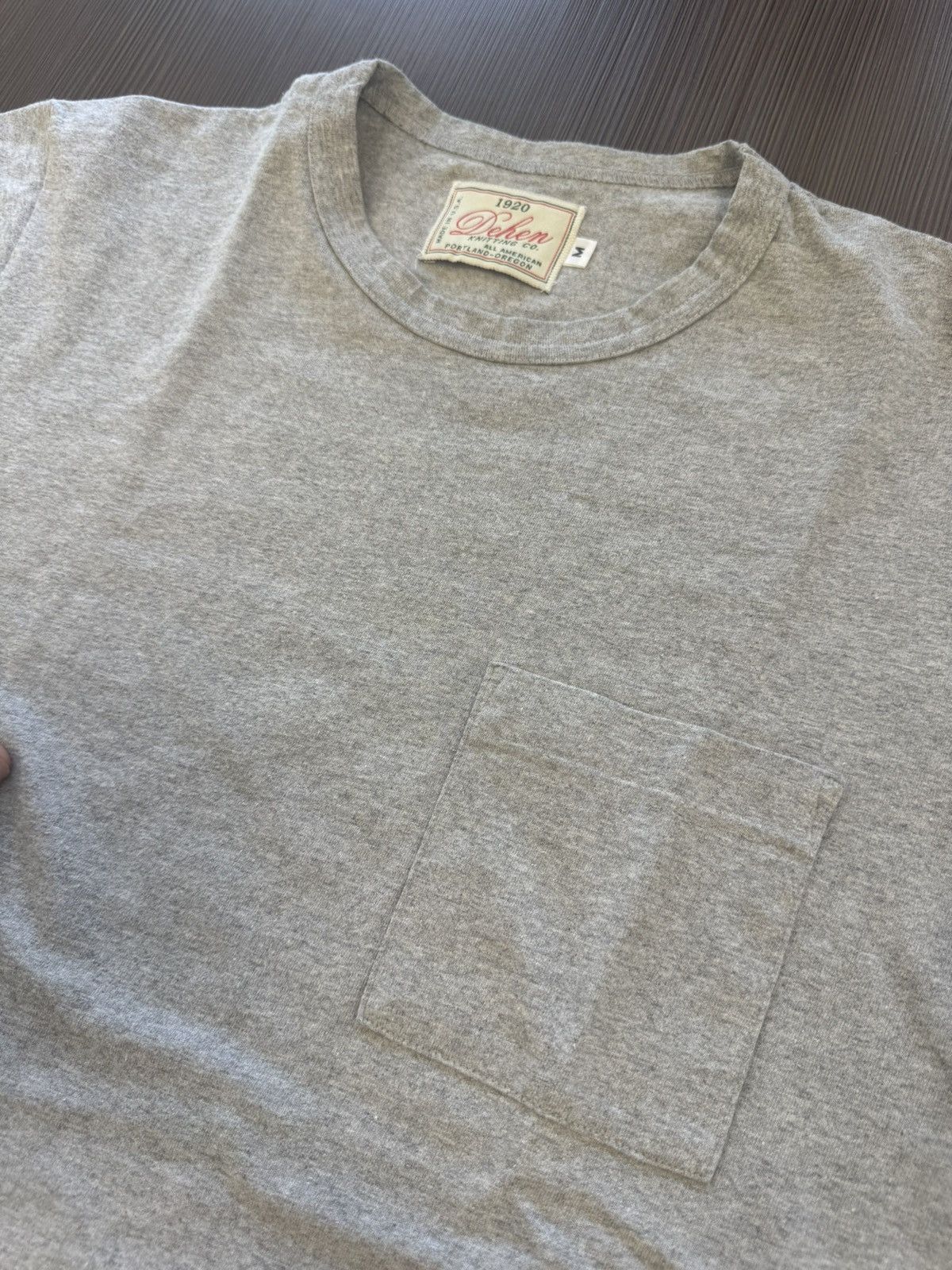 Dehen 1920 Heavy Duty Tee - Single Pocket - Grey Size US M / EU 48-50 / 2 - 2 Thumbnail