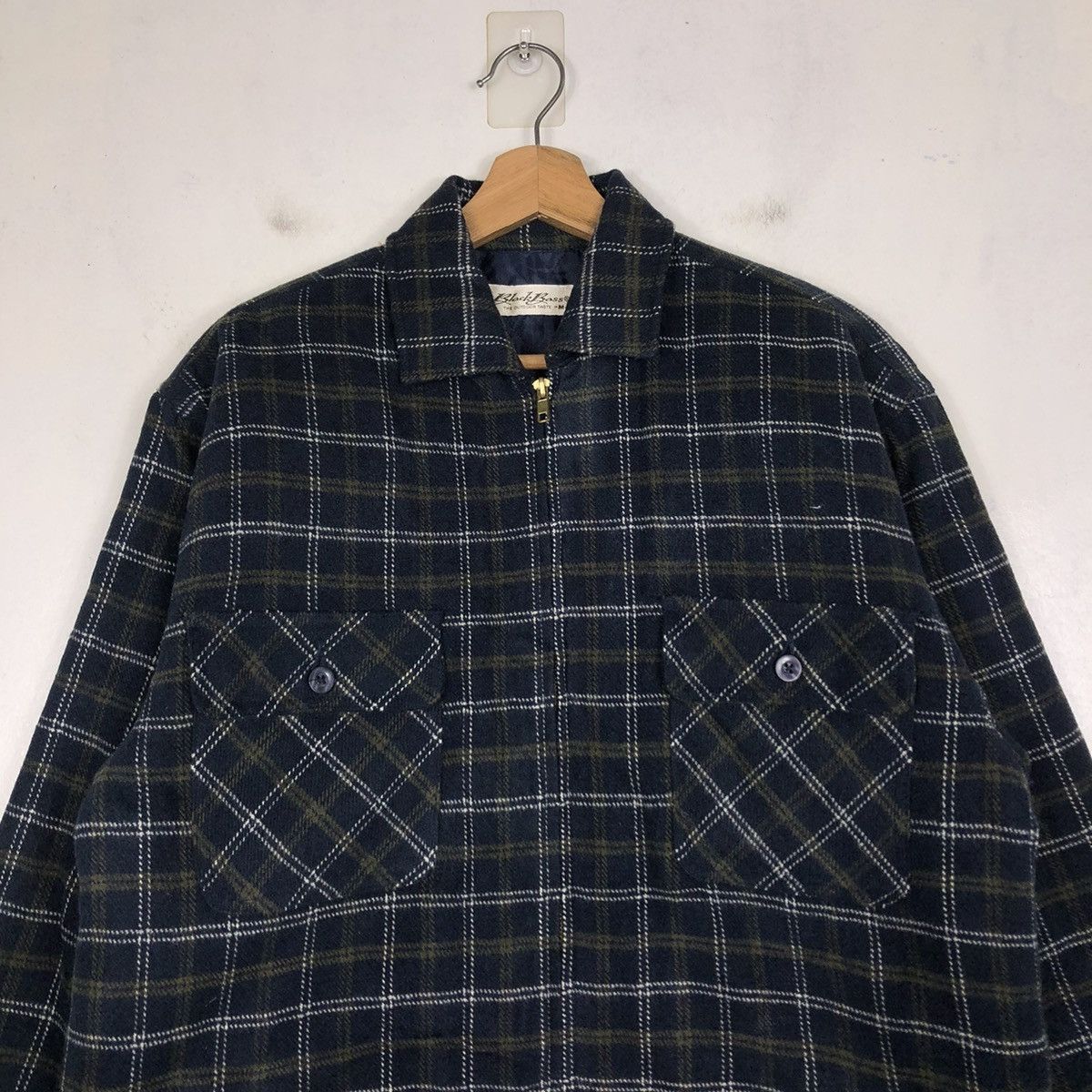 Japanese Brand × Vintage 📌VINTAGE ZIPPER JACKET BLACK BASS TARTAN ISSEY MIYAKE Size US M / EU 48-50 / 2 - 4 Thumbnail
