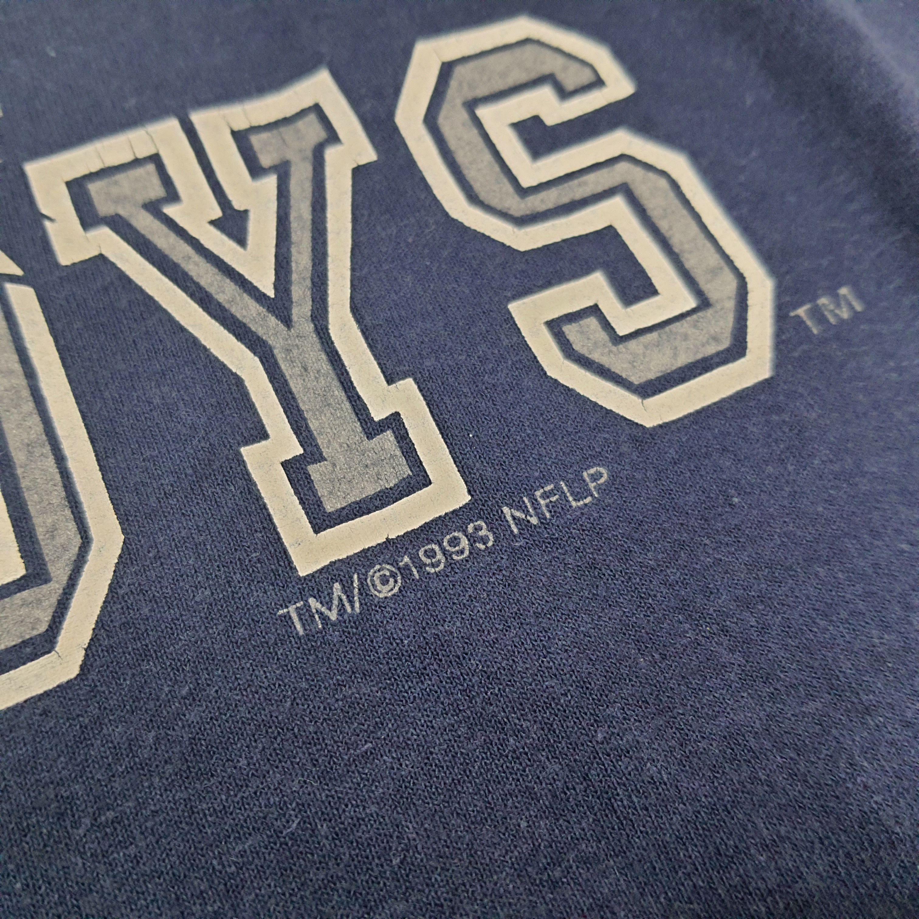 NFL × Vintage Vintage 90s NFLP Dallas Cowboys Football Sports Team Tshirt Size US XXL / EU 58 / 5 - 3 Thumbnail
