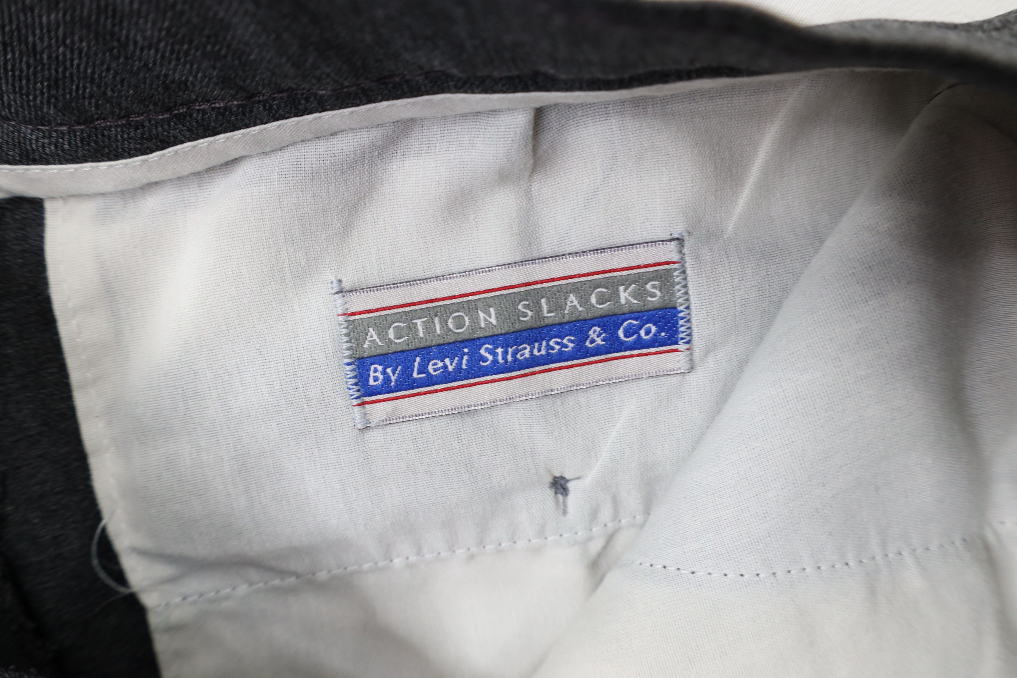 Levi's Vintage 90s Levis Knit Wide Leg Chino Pants Dark Gray Size US 38 / EU 54 - 10 Thumbnail