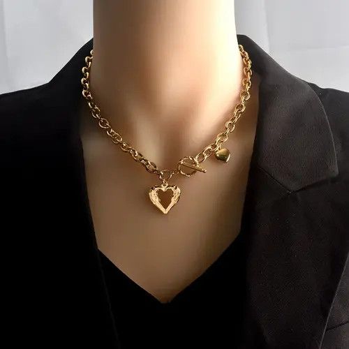 Other Vintage Love Heart Necklace Size ONE SIZE - 1 Thumbnail