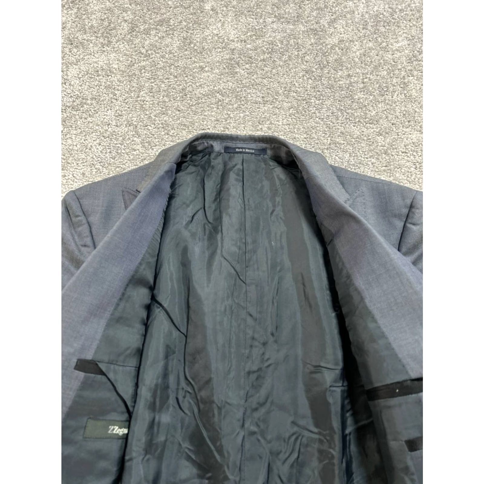 Ermenegildo Zegna Z Zegna Blazer Mens 40 Gray Wool Single-Breasted Notch Lapel Two-Button Sports Coat Jacket Coat Size 40R - 4 Thumbnail