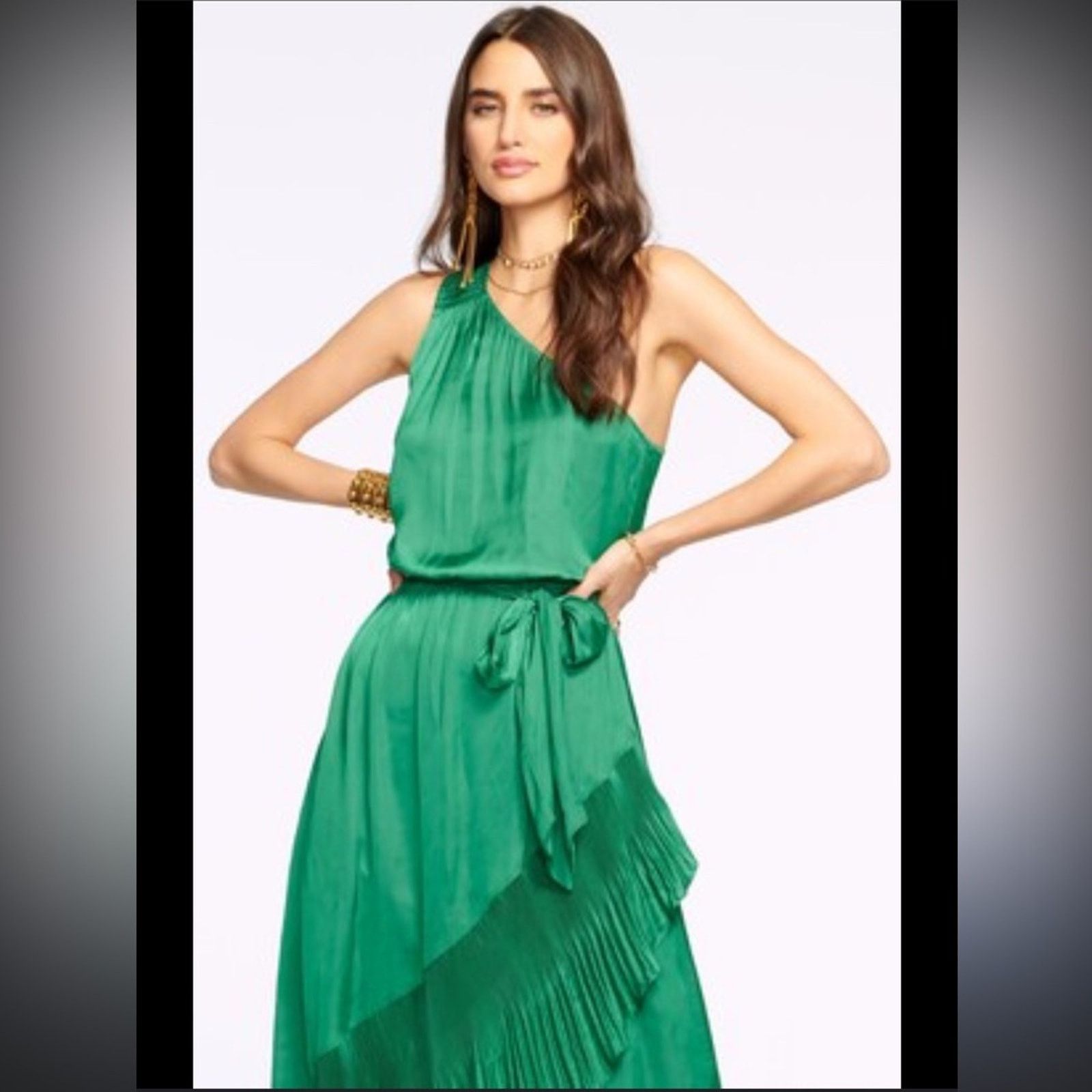 Ramy Brook NWT Ramy Brook $545 One-Shoulder BLUE Dress Size S Size S / US 4 / IT 40 - 6 Thumbnail