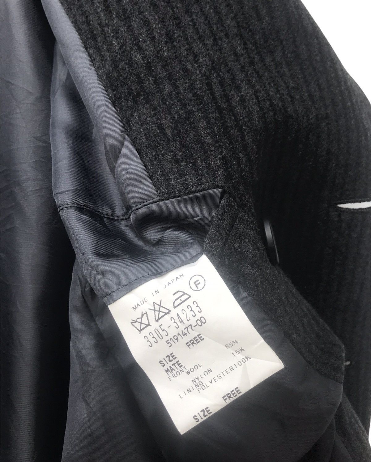 Japanese Brand Lautreamont Men Double Breasted Wool Coat Made in Japan Size US M / EU 48-50 / 2 - 9 Thumbnail