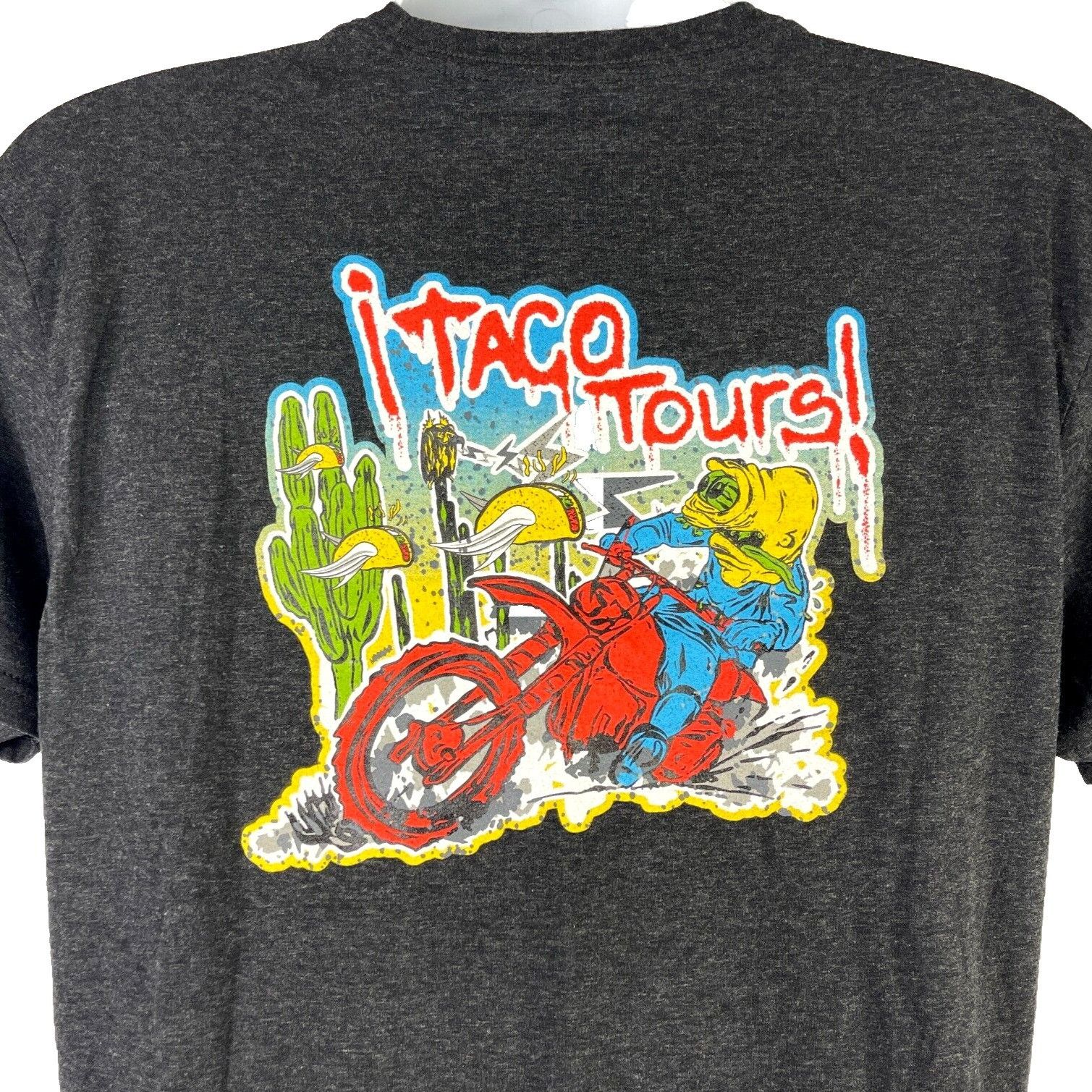 Next Level Taco Moto Tours Dirt Bike Psyche Desert Fink L T-Shirt size Size US L / EU 52-54 / 3 - 4 Thumbnail