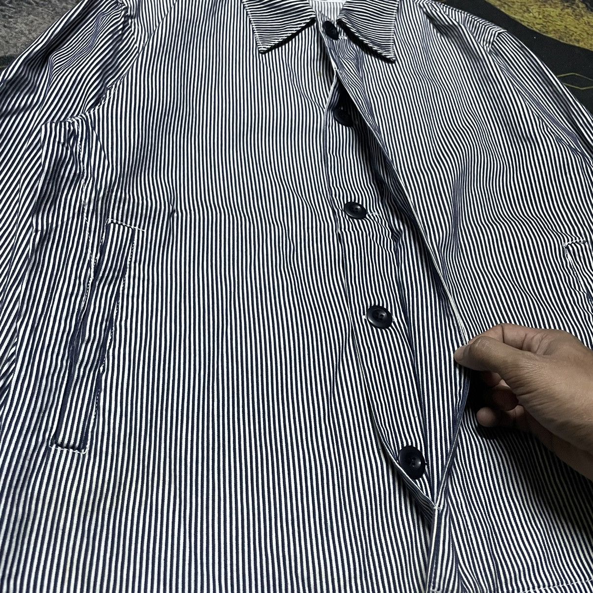 Japanese Brand × SHIPS 💥Vintage Ships Hickory Stripe Workers Jacket Size US M / EU 48-50 / 2 - 5 Thumbnail