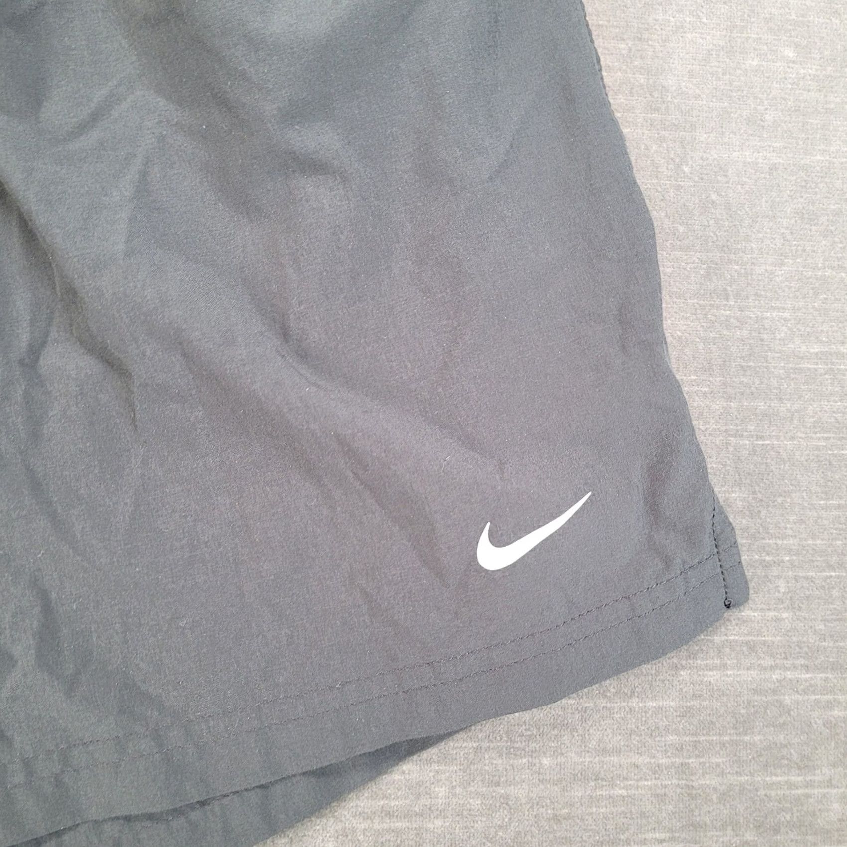 Nike Nike Mens L Running Shorts Athletic Drifit Gym Drawstring Orange Stripe Size US 33 - 3 Thumbnail