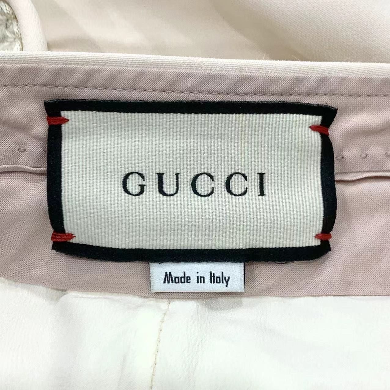 Gucci [Gucci] Lace Mid-Rise Casual Trousers 42 Beige Size 42" / US 20 - 2 Thumbnail