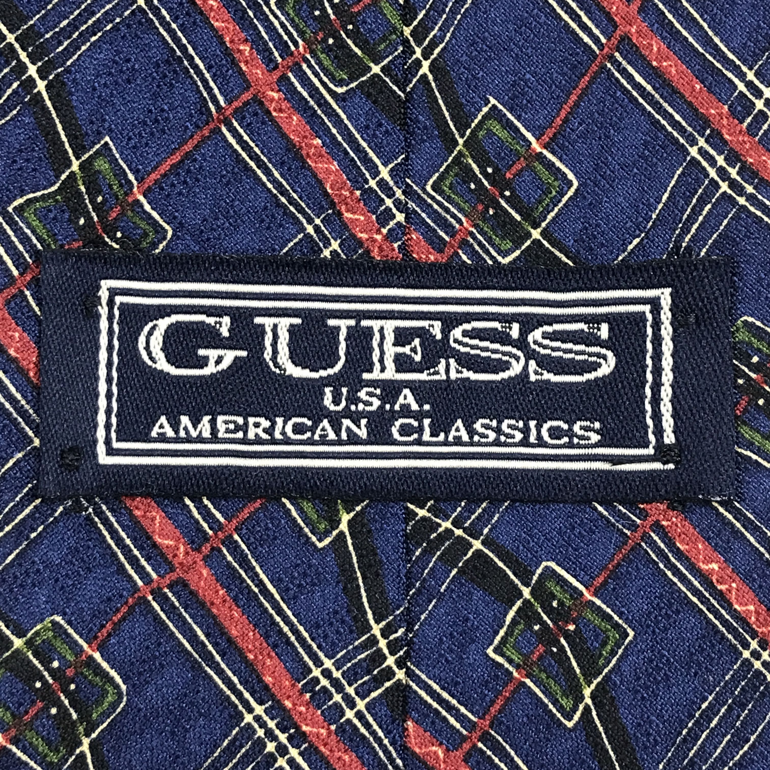 Guess × Vintage Vintage Guess Silk Necktie Size ONE SIZE - 8 Thumbnail