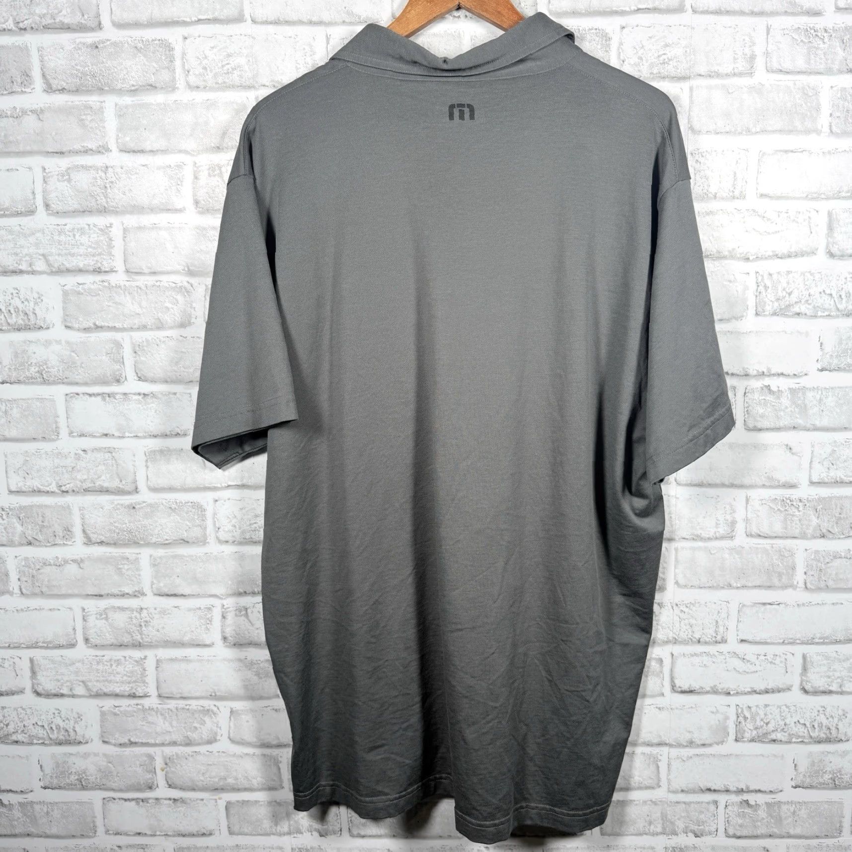 TravisMathew TRAVIS MATHEW Gray Casual Polo Shirt Adult XXL Mens Size US XXL / EU 58 / 5 - 5 Thumbnail