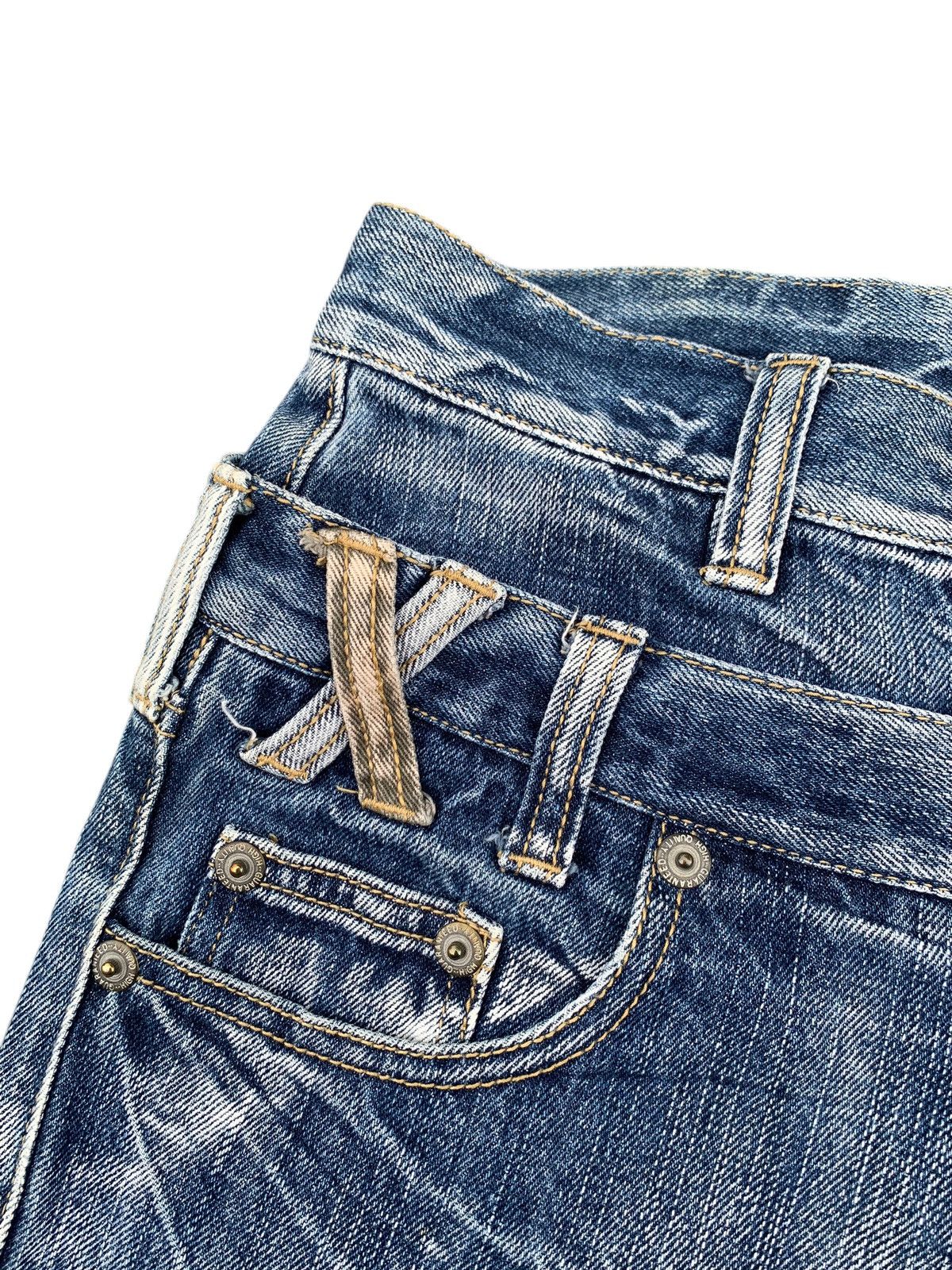 Kapital DOUBLE WAIST MUDMAX RUSTY PUNK JAPANESE DISTRESSED DENIM Size US 28 / EU 44 - 10 Thumbnail