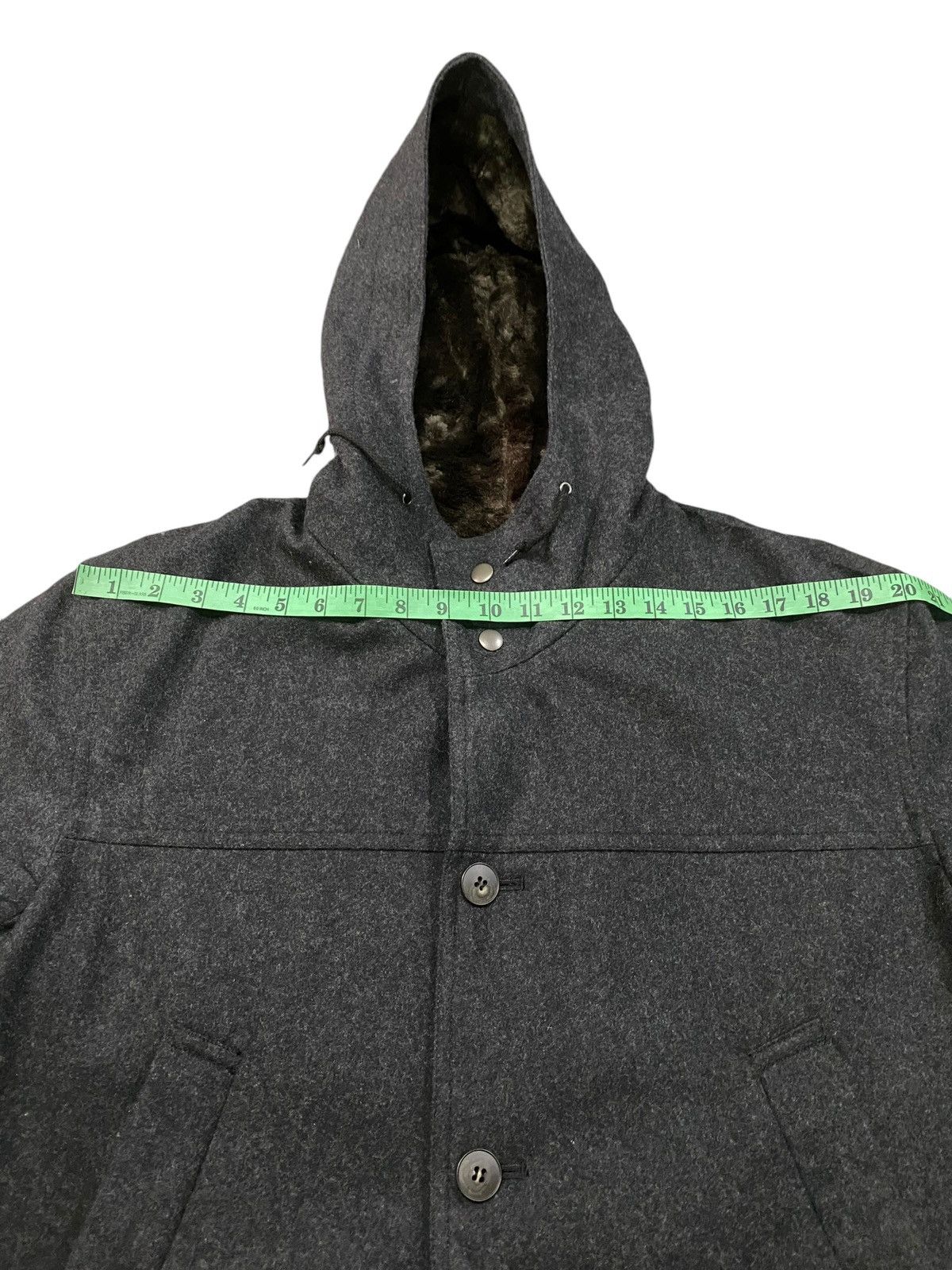 Designer × Vintage Vintage Elle Homme Jeans Wool Long Jacket Size US M / EU 48-50 / 2 - 13 Thumbnail
