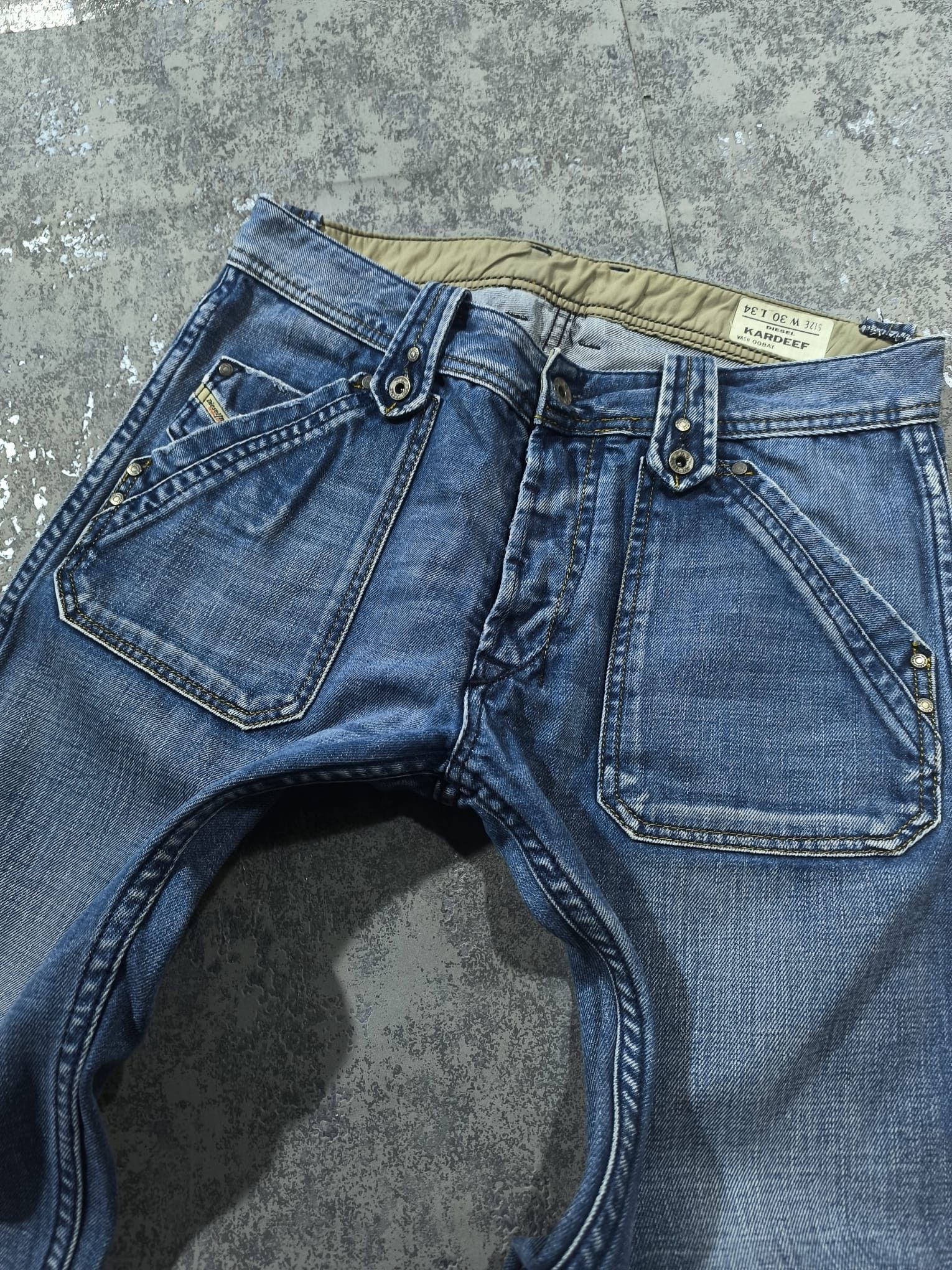 Diesel VTG DIESEL KARDEEF LOOSE STRAIGHT BIG POCKETS JEANS Size US 32 / EU 48 - 3 Thumbnail