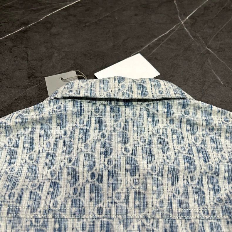 Dior DIOR Logo Printed Denim ButtonUp Shirt-2506 Size US M / EU 48-50 / 2 - 4 Thumbnail